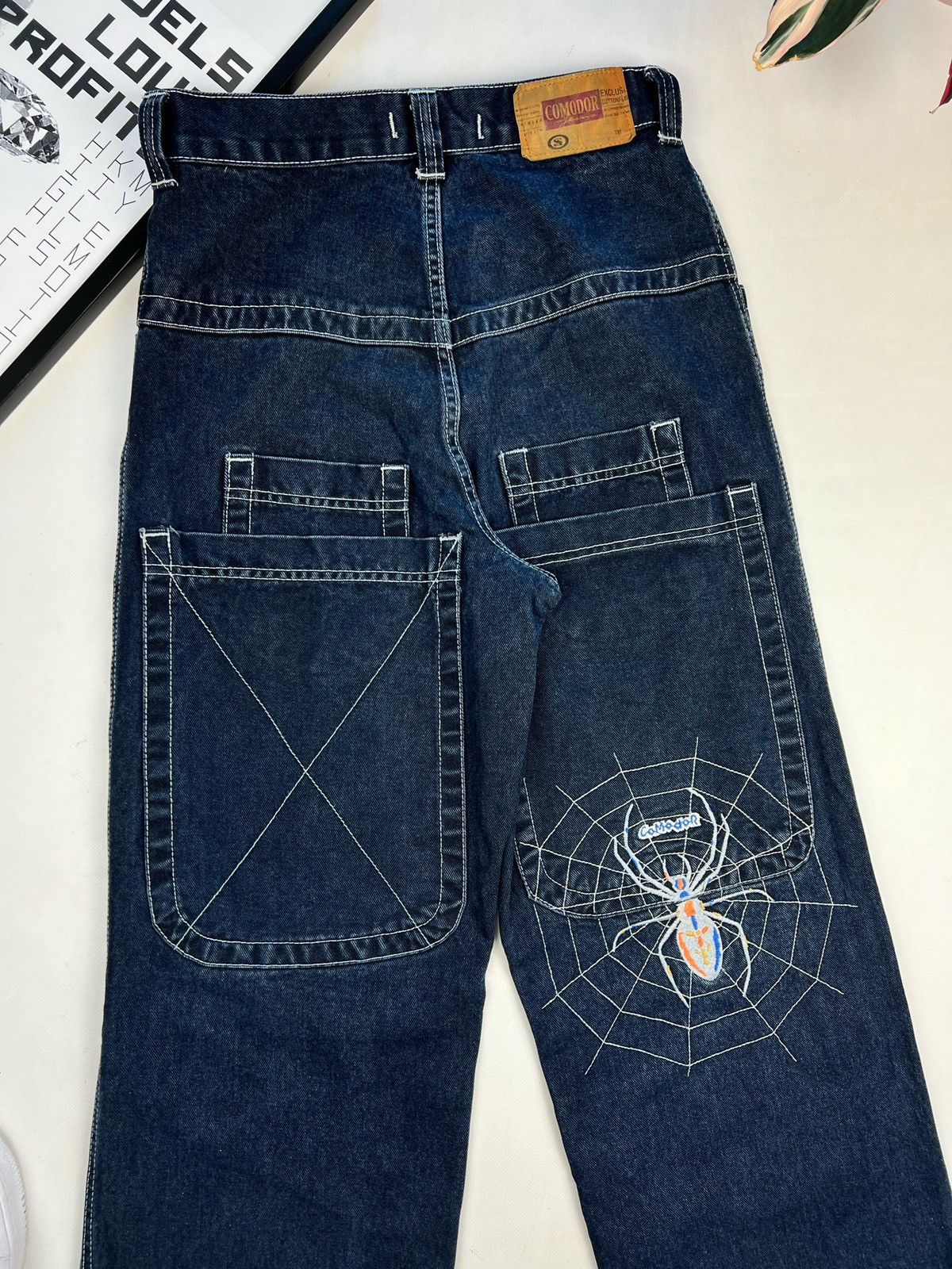 Japanese Brand Opium embroidered spider web jeans double knee pants 30x32 Size US 30 / EU 46 - 6 Thumbnail