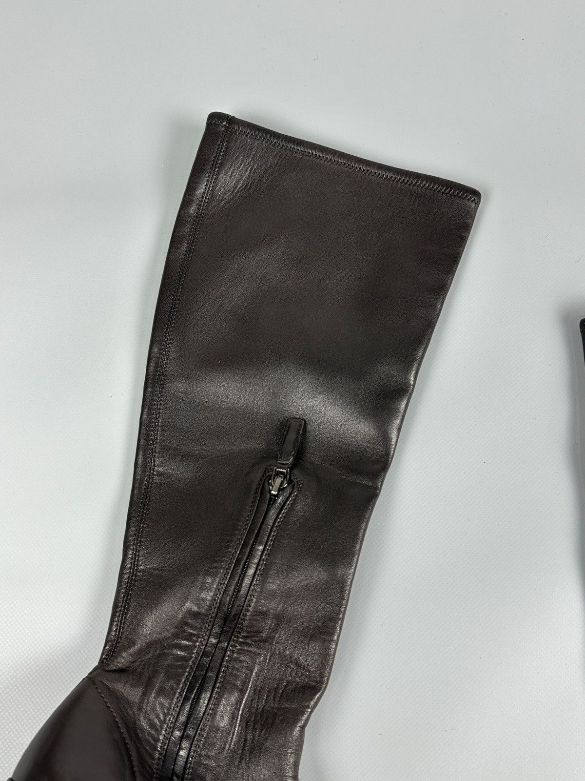 Prada Vintage Prada Soft Brown Leather Nappa Stretch Heels Boots Size US 6 / IT 36 - 15 Thumbnail