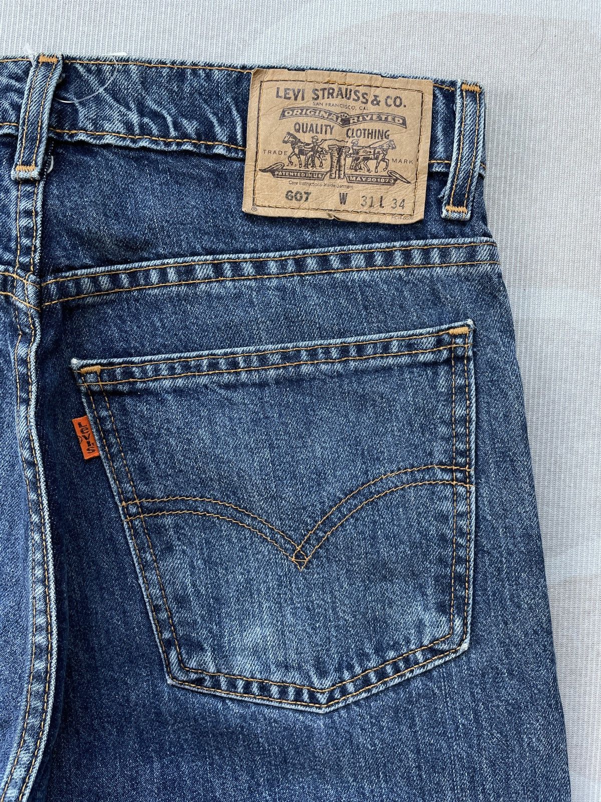 Levi's Vintage Levis 607 (LG117) Size US 30 / EU 46 - 9 Thumbnail