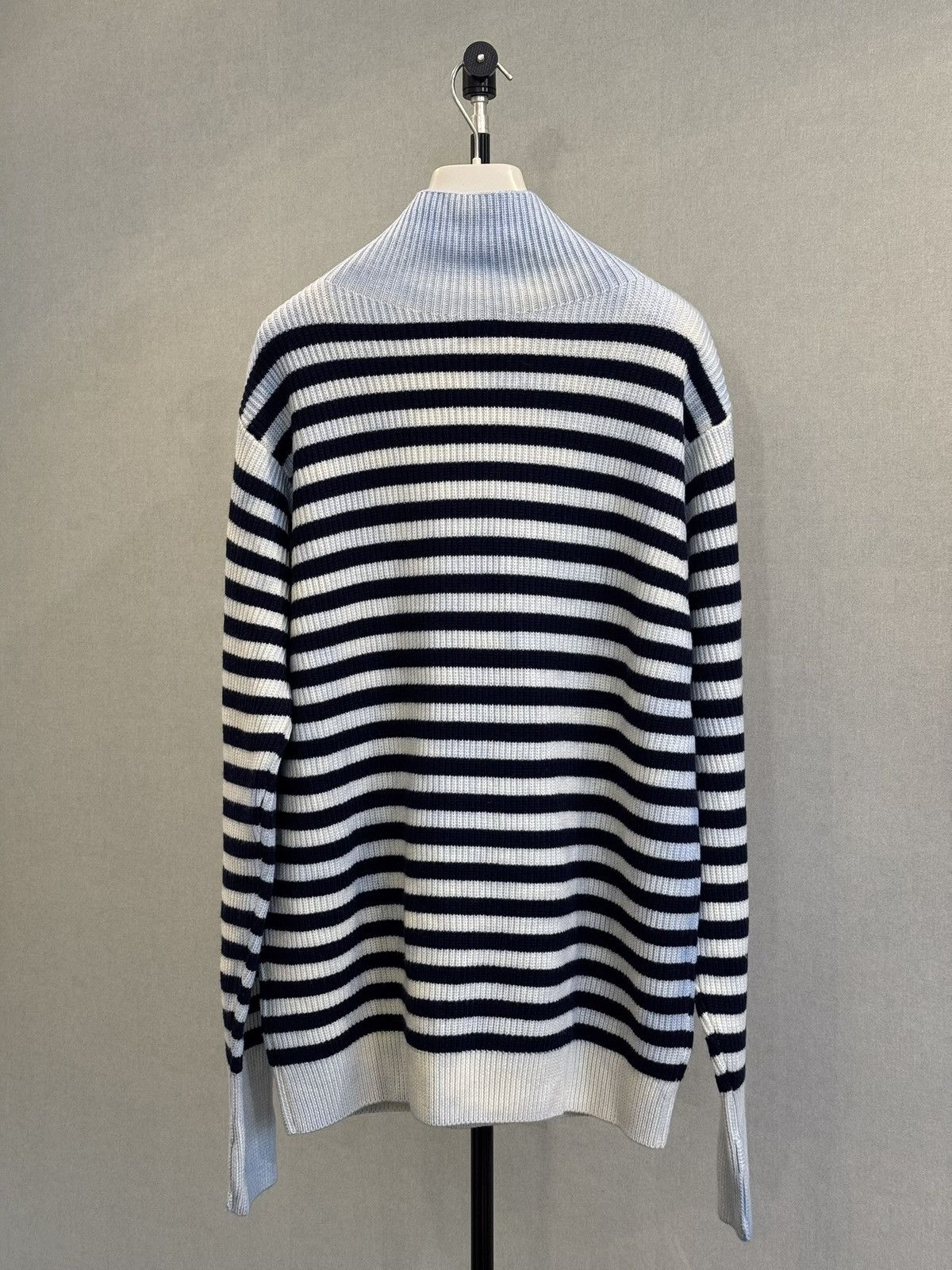Barena Barena - Tie-Dyed Striped Ribbed Wool Rollneck Sweater Size US XL / EU 56 / 4 - 7 Thumbnail