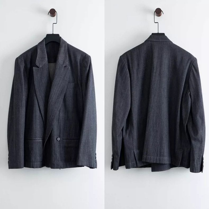 Yohji Yamamoto Yohji Yamamoto 80s swingback double-breasted jacket 2504-Ne Size US S / EU 44-46 / 1 - 1 Thumbnail