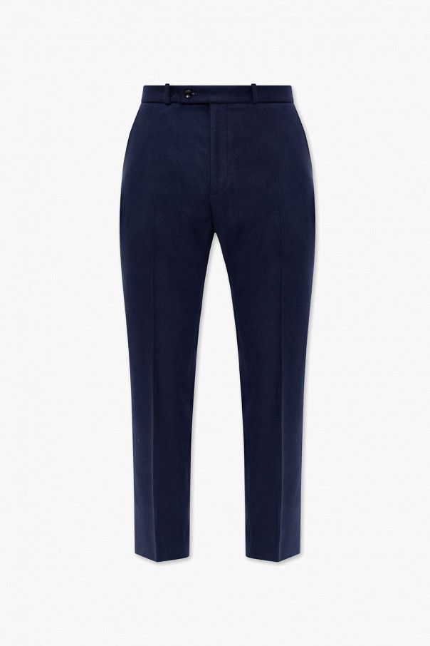 Gucci o1mt1gz0825 Heavy Flannel Wool Pant in Navy Size US 30 / EU 46 - 1 Preview