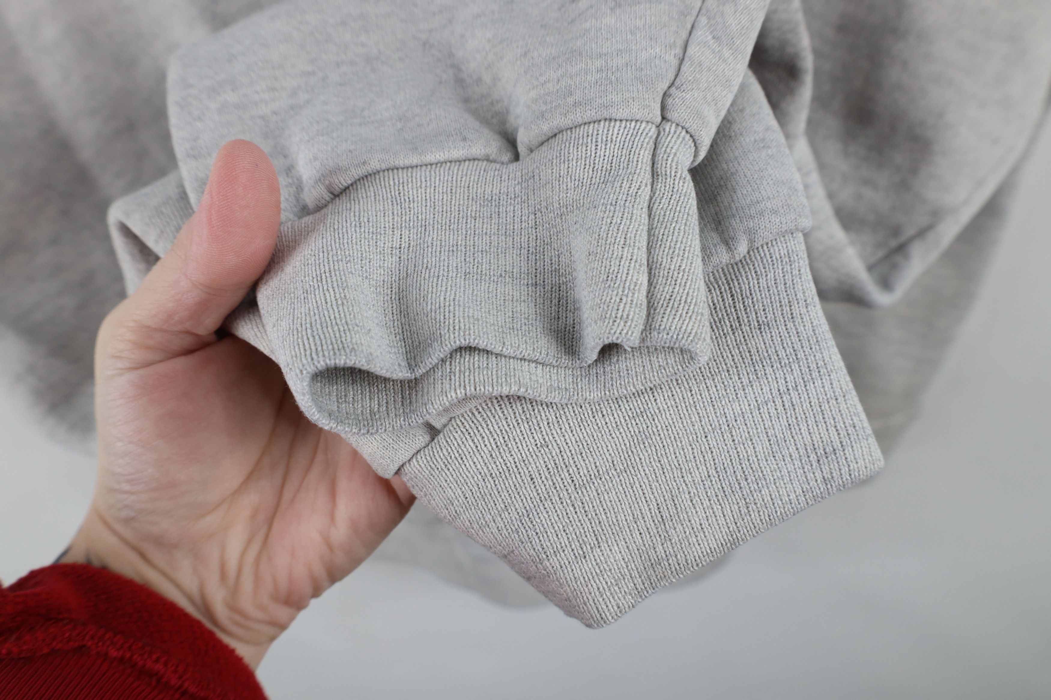Vintage Vintage 90s Streetwear Blank Crewneck Sweatshirt Gray USA Size US XXL / EU 58 / 5 - 4 Thumbnail