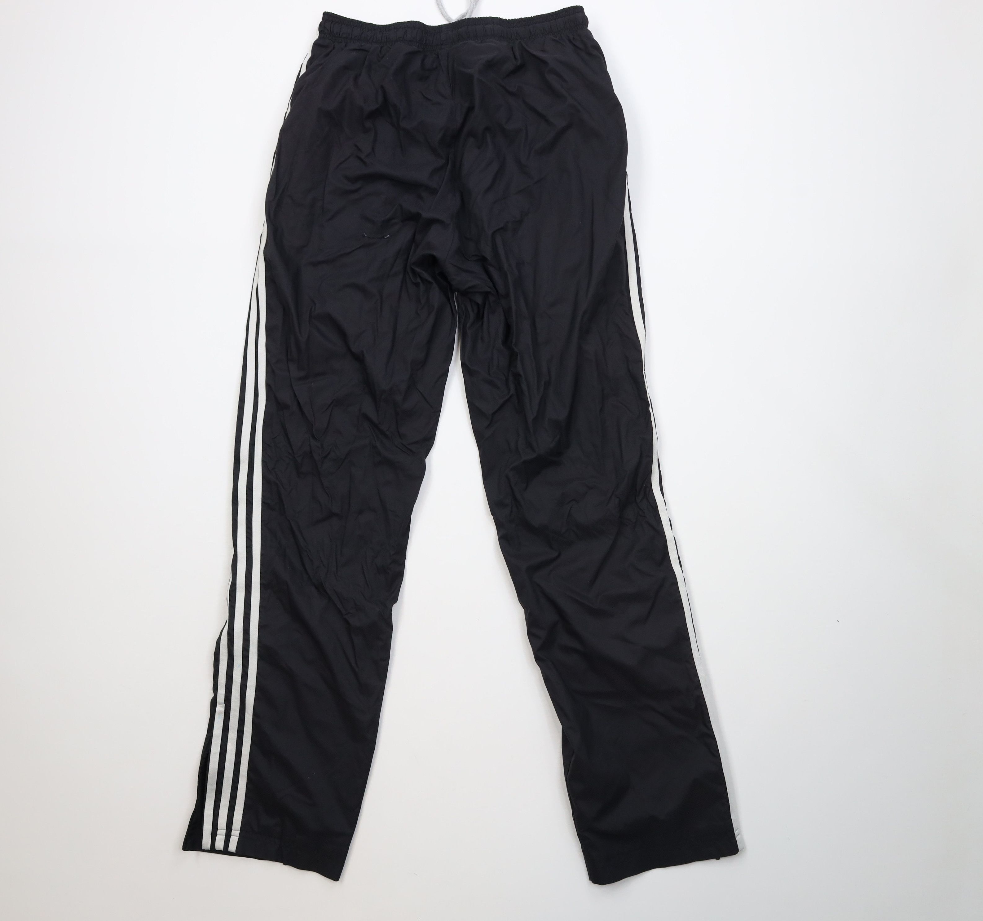 Adidas Vintage Y2K Adidas Distressed Lined Windbreaker Pants Black Size US 34 / EU 50 - 12 Thumbnail