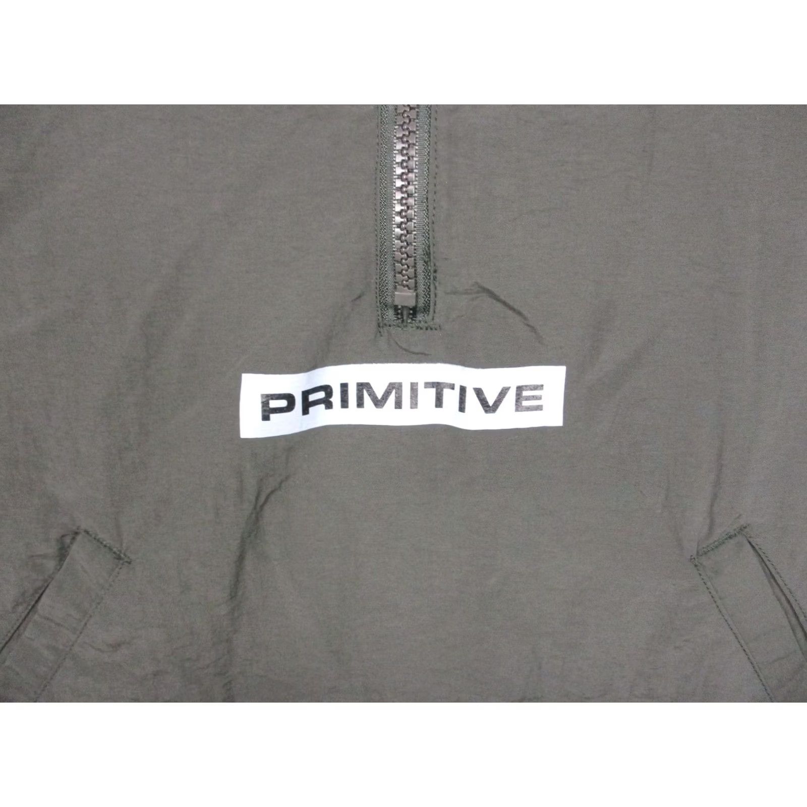 Primitive Primitive Skateboarding Jacket Mens L Green 1/4 Zip Windbreaker Nylon Casual Activewear Size US L / EU 52-54 / 3 - 3 Thumbnail