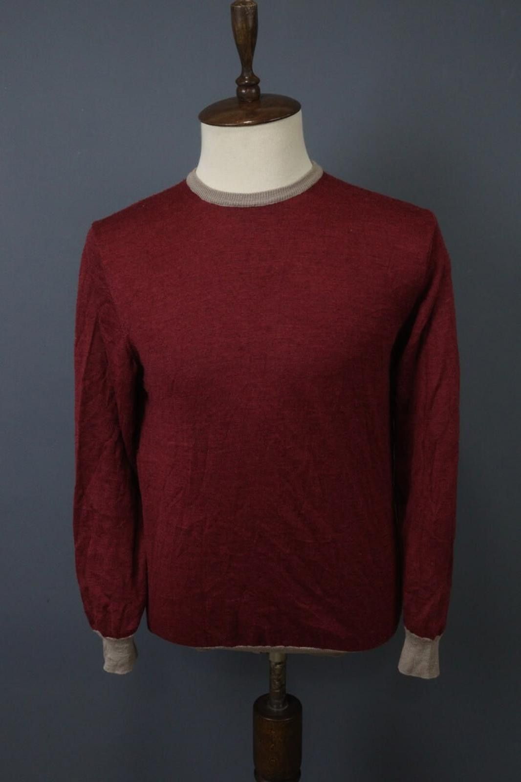 Kenzo Kenzo Red Wool Knitted Crew Pullover Sweater Size L Size L / US 10 / IT 46 - 1 Thumbnail