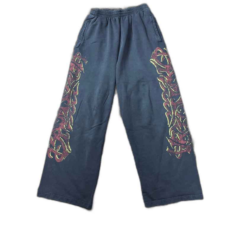 Balenciaga Balenciaga 24SS Offshore Flame Baggy Pants Size US 26 / EU 42 - 1 Thumbnail