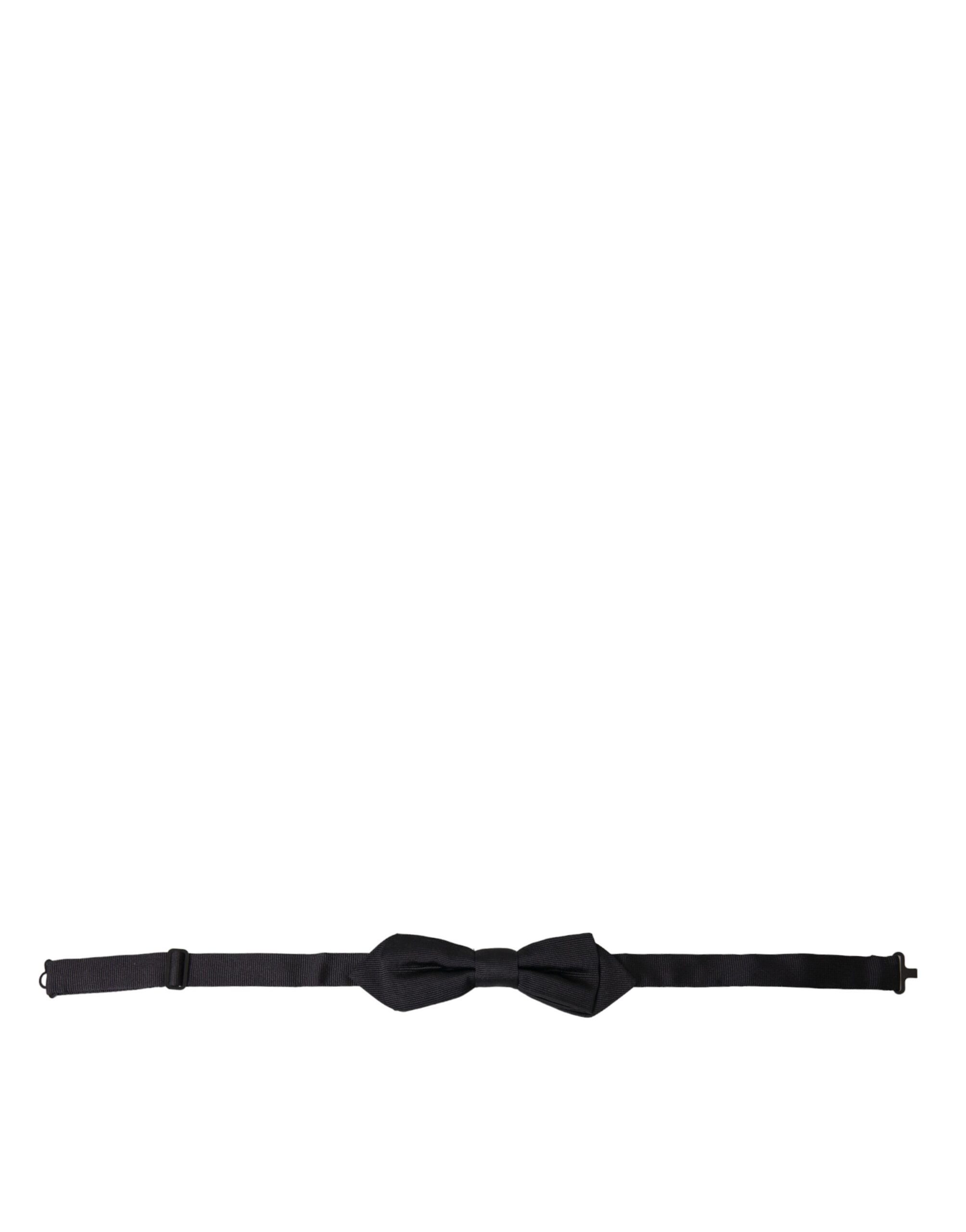 Dolce & Gabbana Black Silk Adjustable Neck Men Bow Men's Tie Size ONE SIZE - 1 Thumbnail