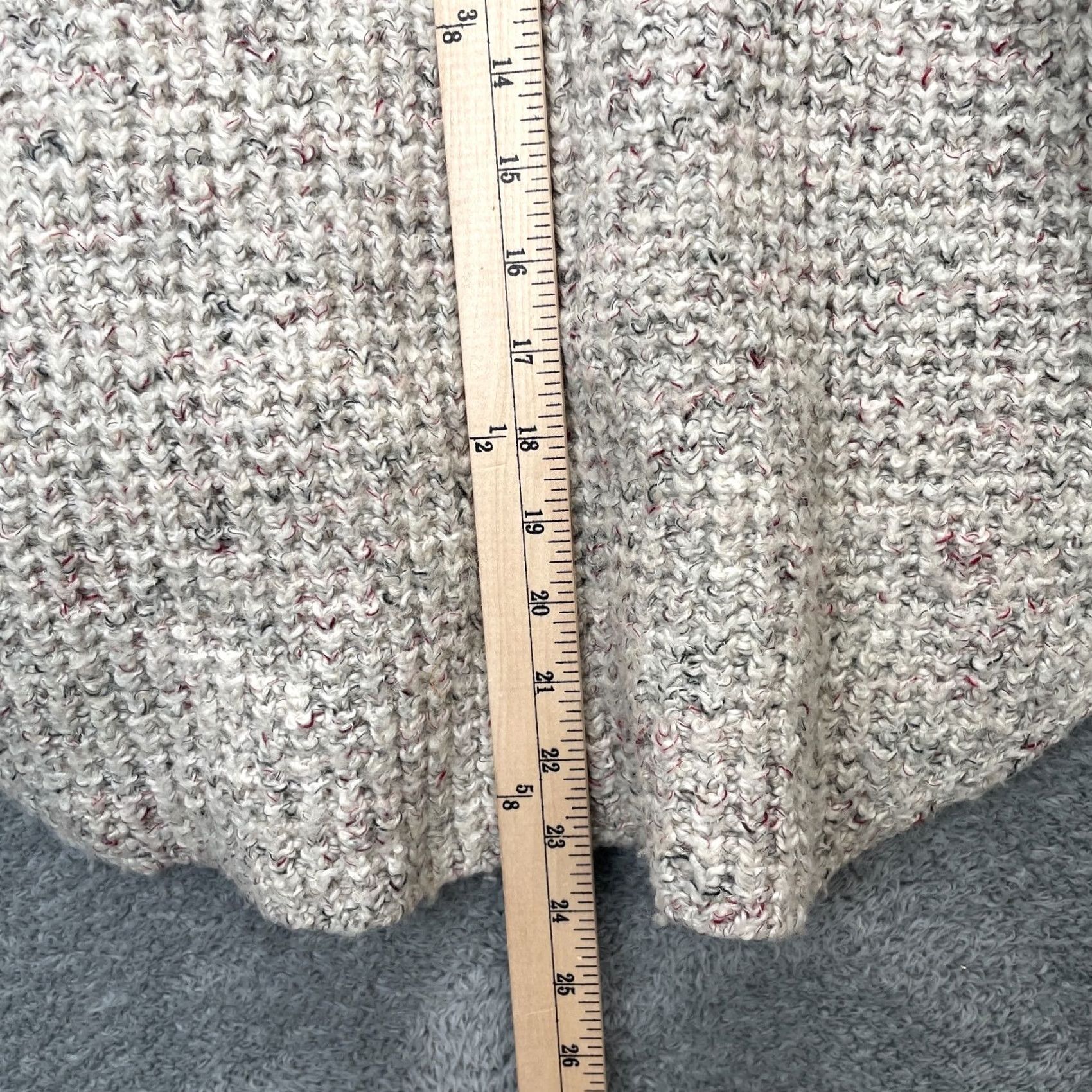 Free People Free People Womens Medium Beige Dylan Turtle Neck Chunky Knit Sweater Size M / US 6-8 / IT 42-44 - 7 Thumbnail