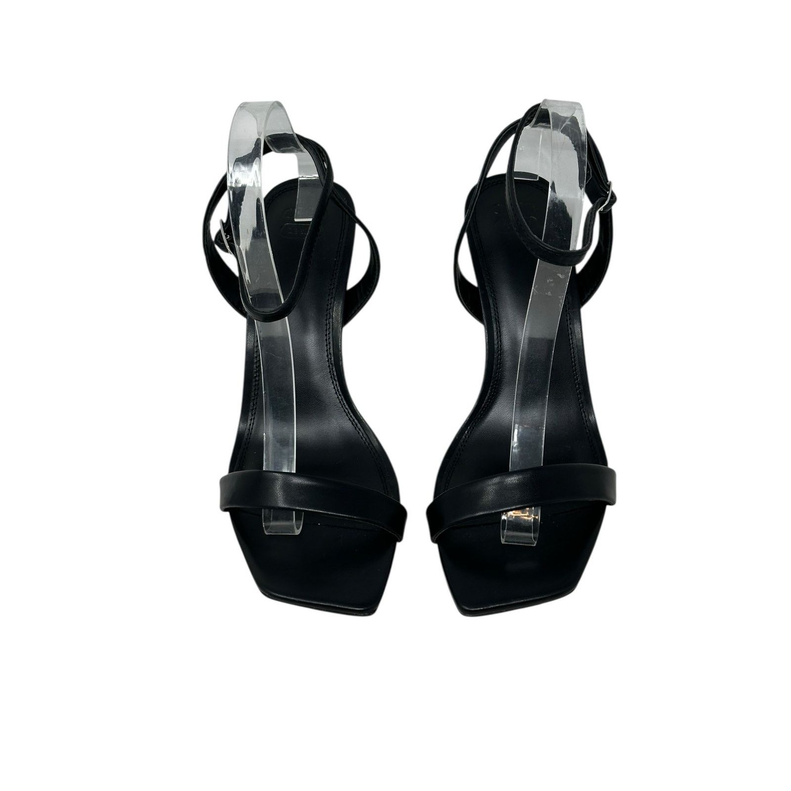 Asos ASOS DESIGN black strappy heeled sandals size 8 Size US 8 / IT 38 - 1 Thumbnail