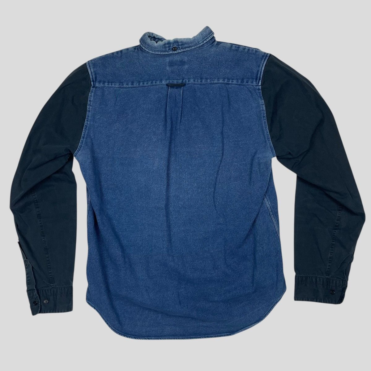 Acne Studios Acne Studios AW13 Denim Hybrid Button Up Shirt Size US L / EU 52-54 / 3 - 2 Thumbnail