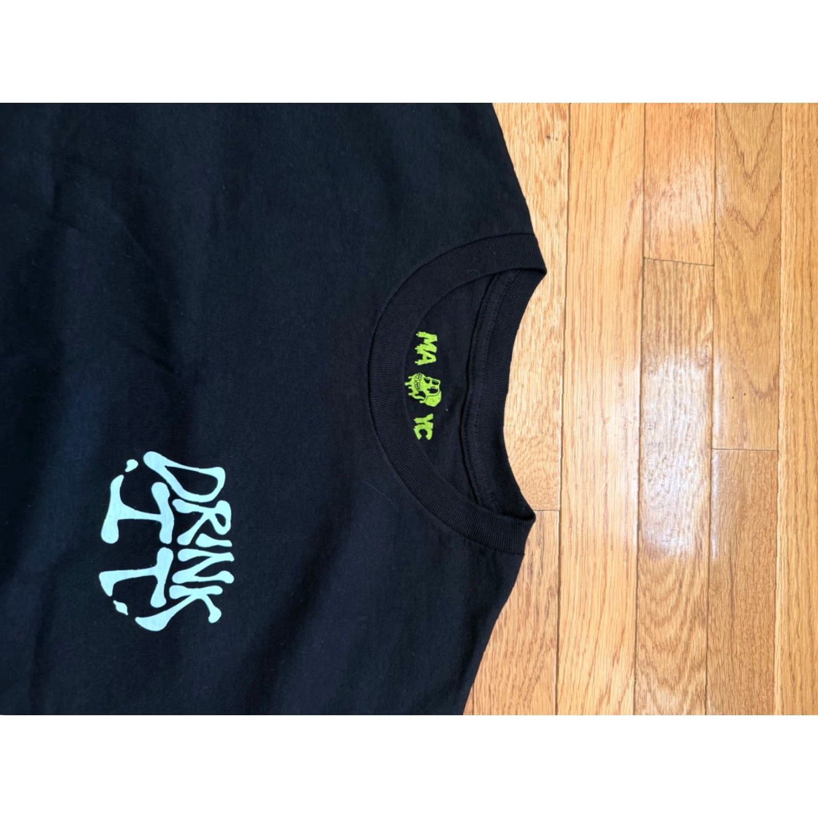 Vintage MAYC Mutant Ape Yacht Club DRINK IT Anchor Tee T-Shirt L Black Mens Regular Short Sleeve Round Neck Cotton Vintage No Size US L / EU 52-54 / 3 - 2 Thumbnail