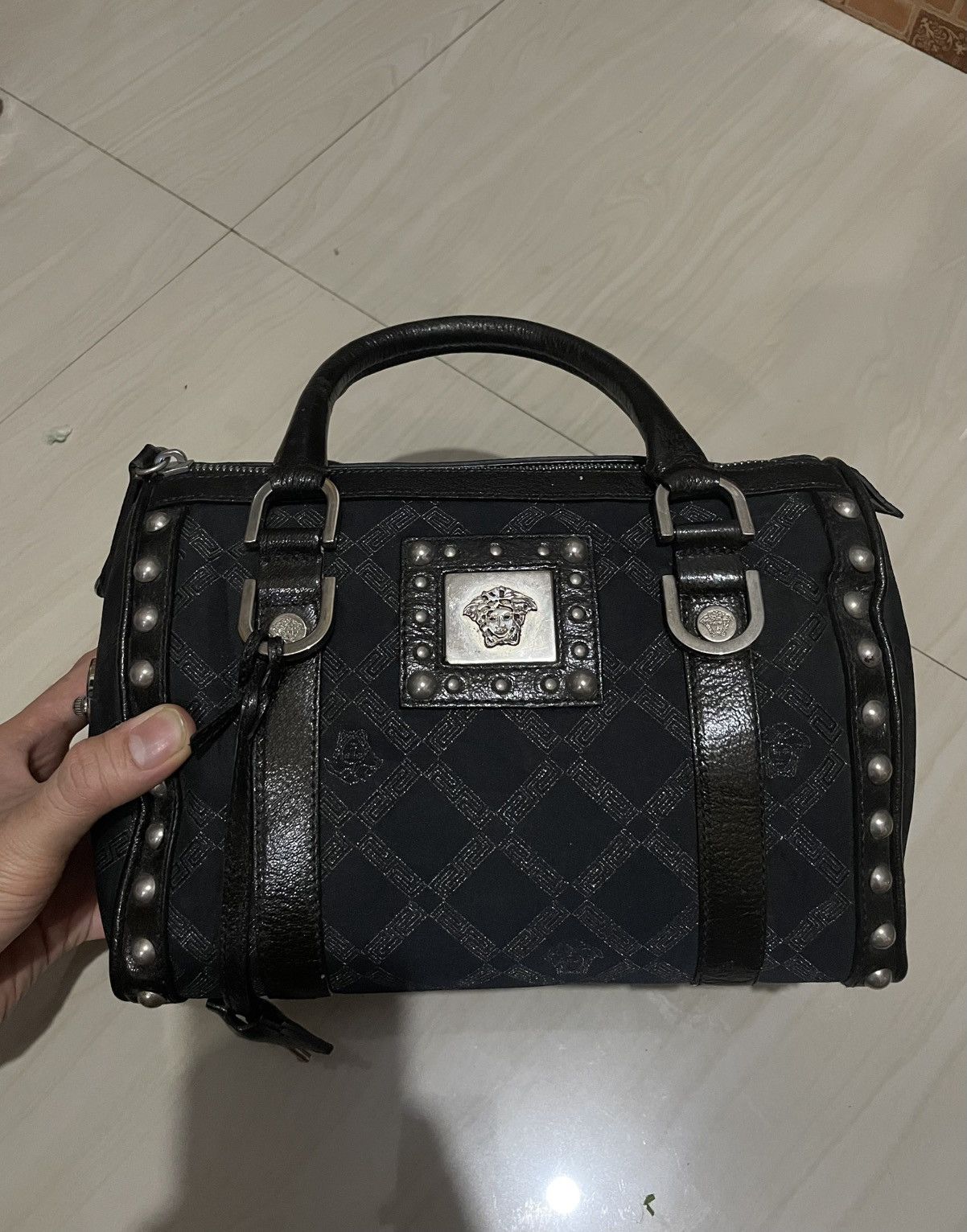 Versace VERSACE black in leather handbag Size ONE SIZE - 16 Thumbnail