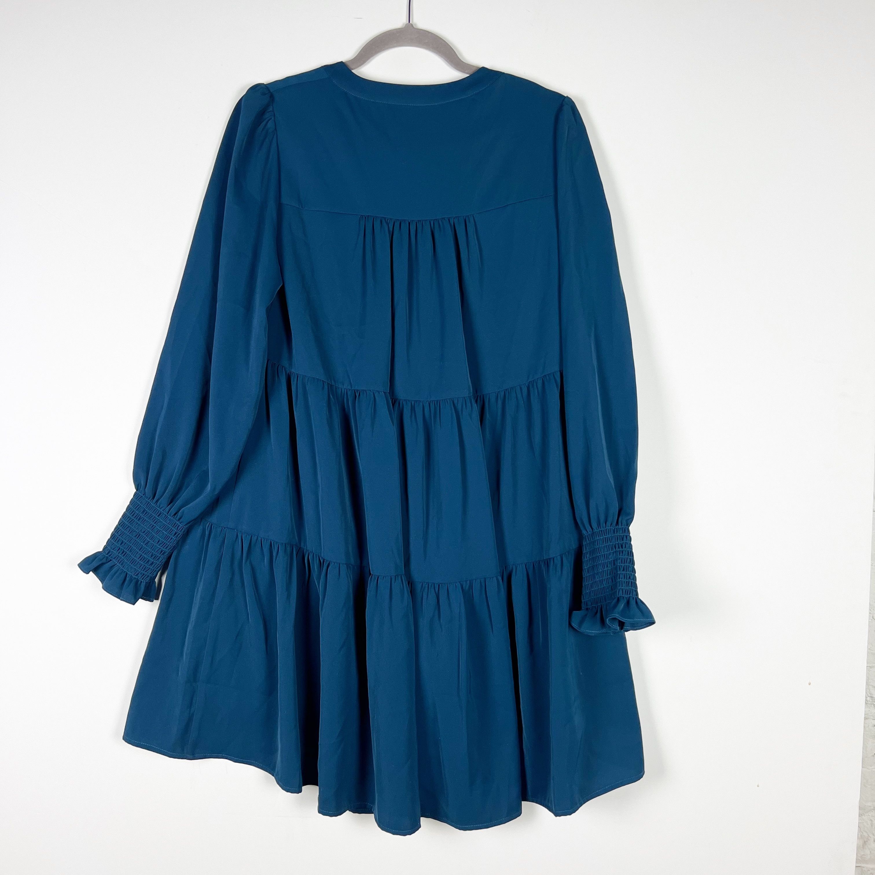 Other NEW O.P.T Bay Smocked Long Sleeve Tiered Pullover Size XS / US 0-2 / IT 36-38 - 4 Thumbnail