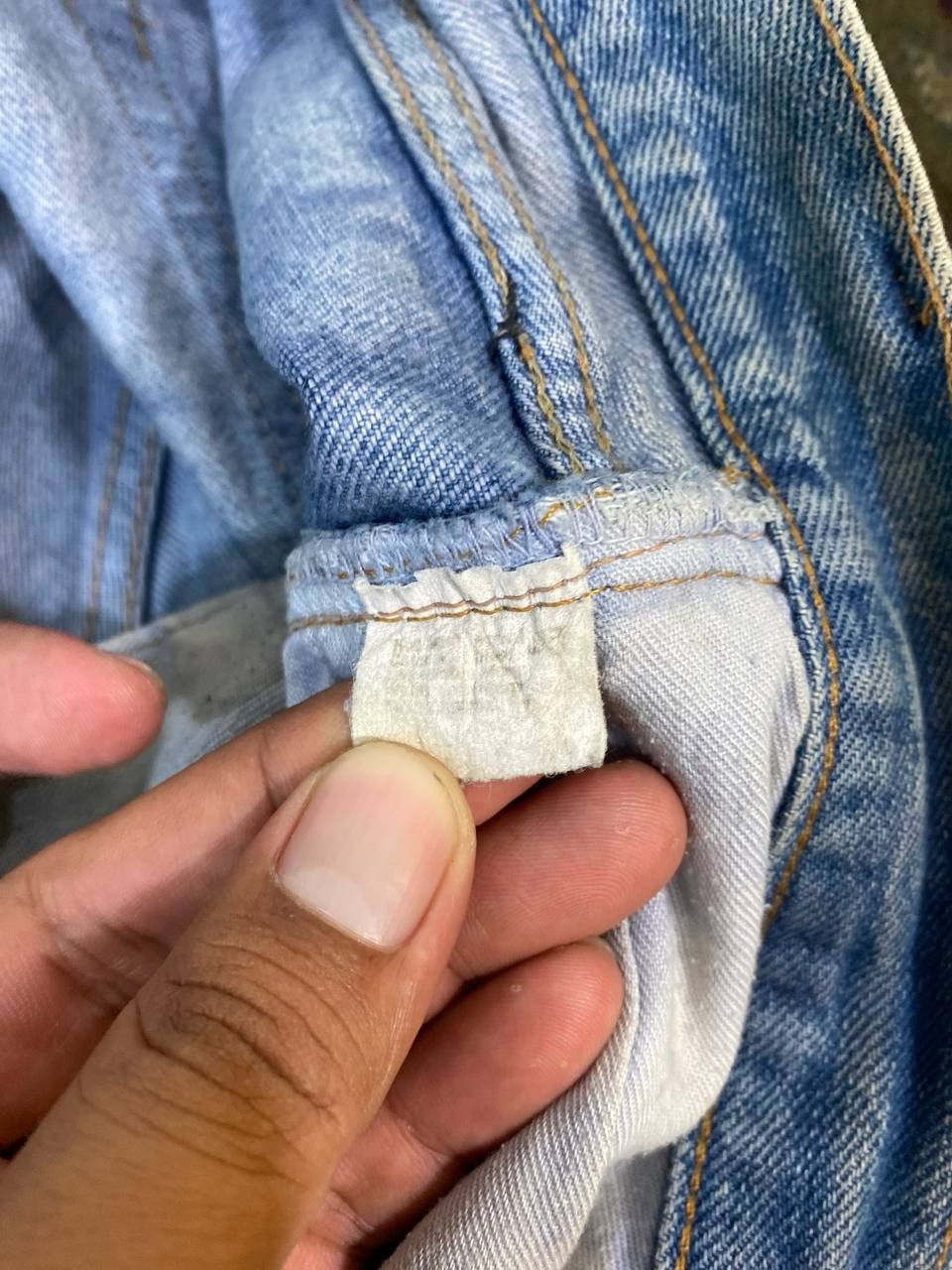Levi's vintage levis small e selvedge distressed denim Size US 35 - 15 Thumbnail