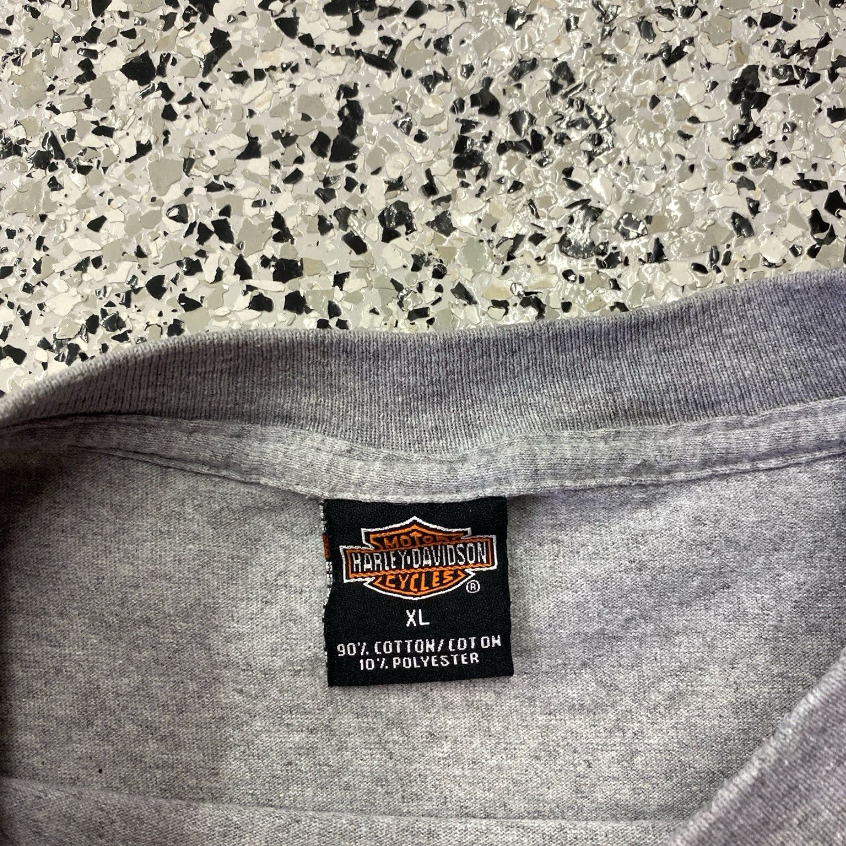 Harley Davidson VINTAGE Harley-Davidson T Shirt Adult XL Grey Motorcycle Graphic Print Short Sleeve Crew Neck Men Mens Shirt 2000s Decade Y2K Size US XL / EU 56 / 4 - 2 Thumbnail