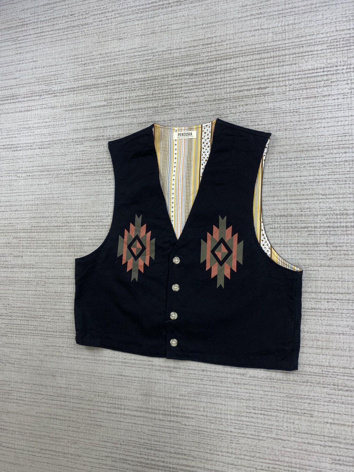 Japanese Brand × Vintage Vintage Pendora Navajo Chimayo Vest Size US S / EU 44-46 / 1 - 4 Thumbnail