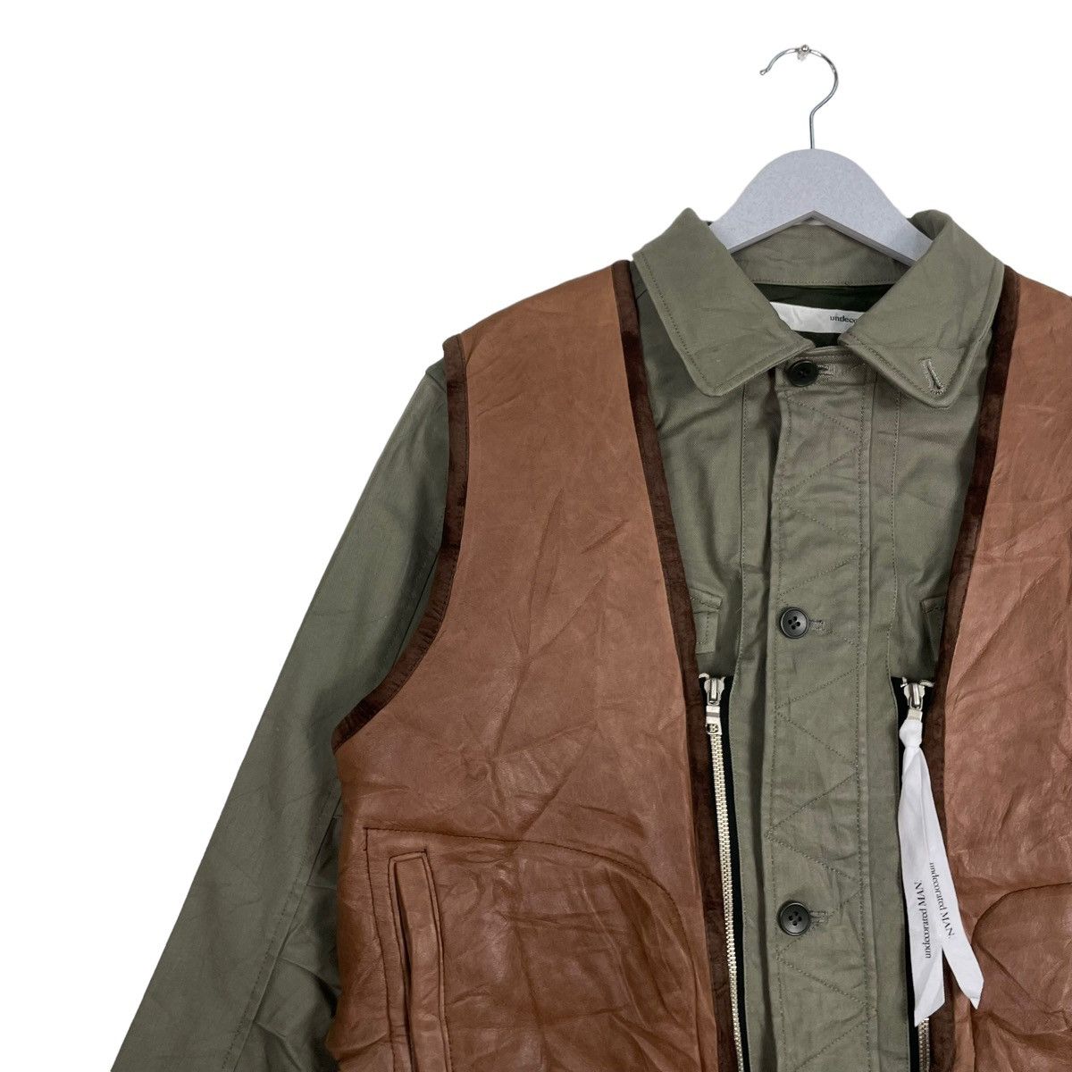 Japanese Brand × Undecorated Man 💥UNDECORATED MAN AW2012 MOUTON VEST CARGO JACKET Size US M / EU 48-50 / 2 - 7 Thumbnail