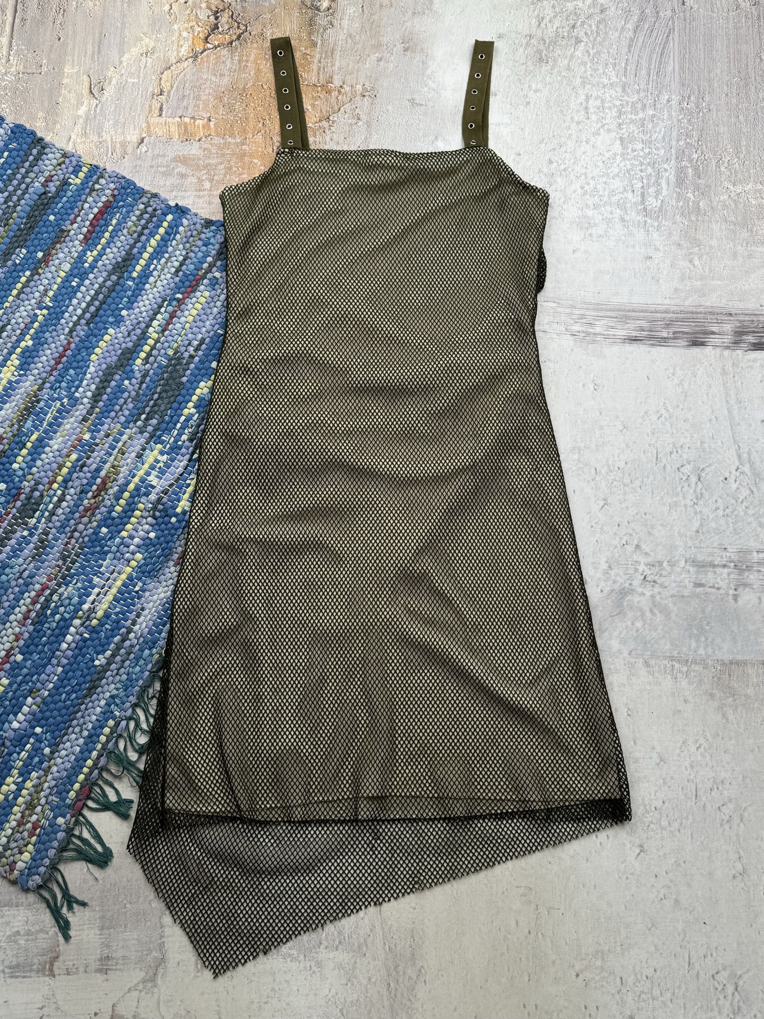 Vintage Vintage Mesh On Top Dress With Bondage A79D15(113) Size S / US 4 / IT 40 - 7 Thumbnail