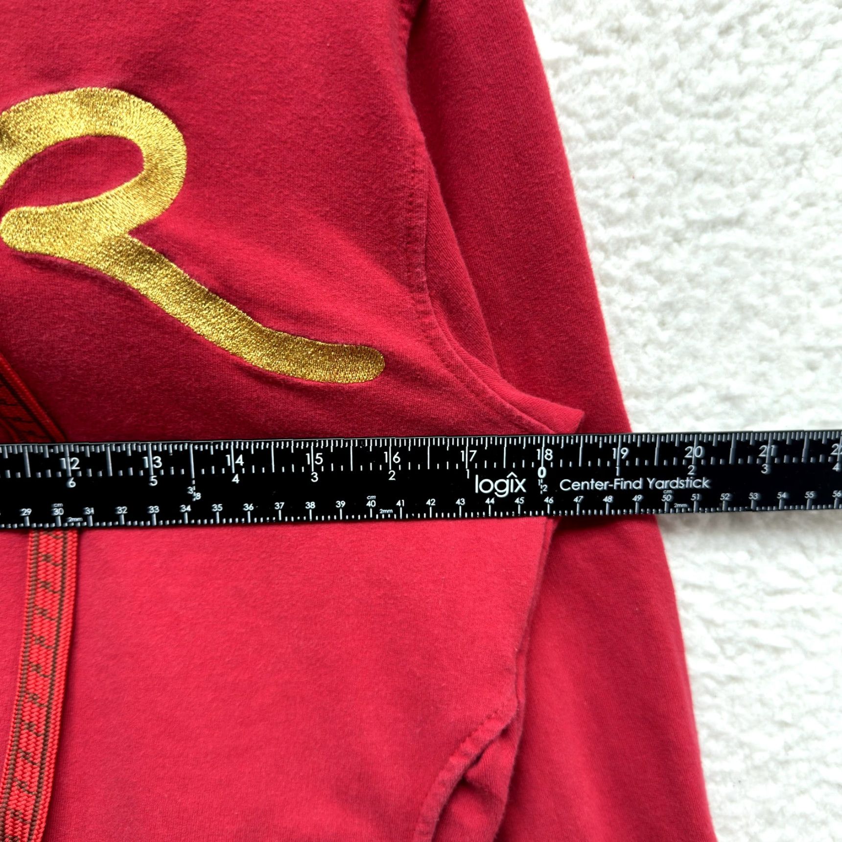 Rocawear VINTAGE Rocawear Hoodie Sweater Jacket Large Red Logo Y2K McBling Cyber Fairy Ladies/Adults? Size L / US 10 / IT 46 - 6 Thumbnail