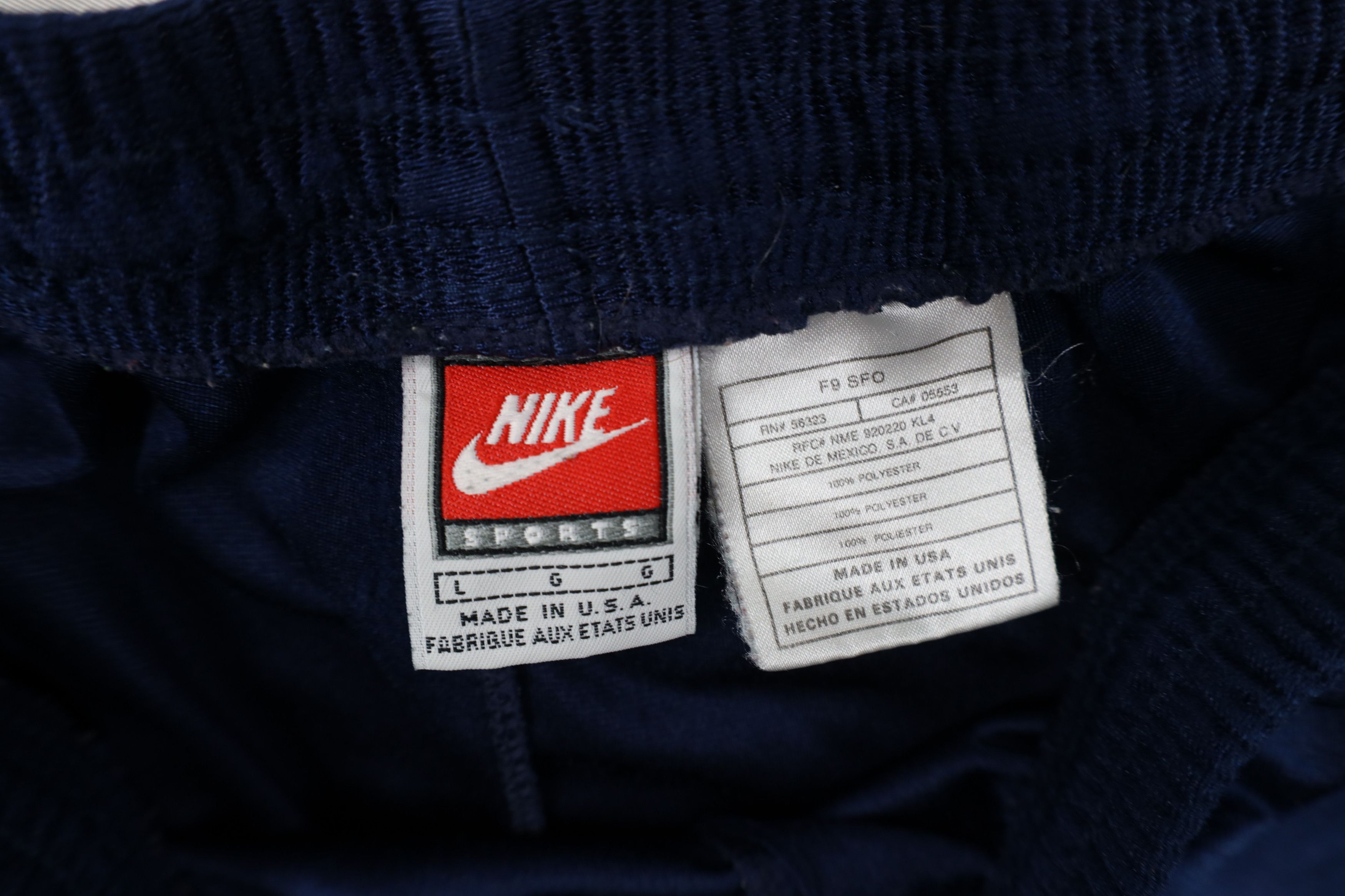 Nike Vintage 90s Nike Mini Swoosh Above Knee Shorts Blue USA Size US 34 / EU 50 - 7 Thumbnail