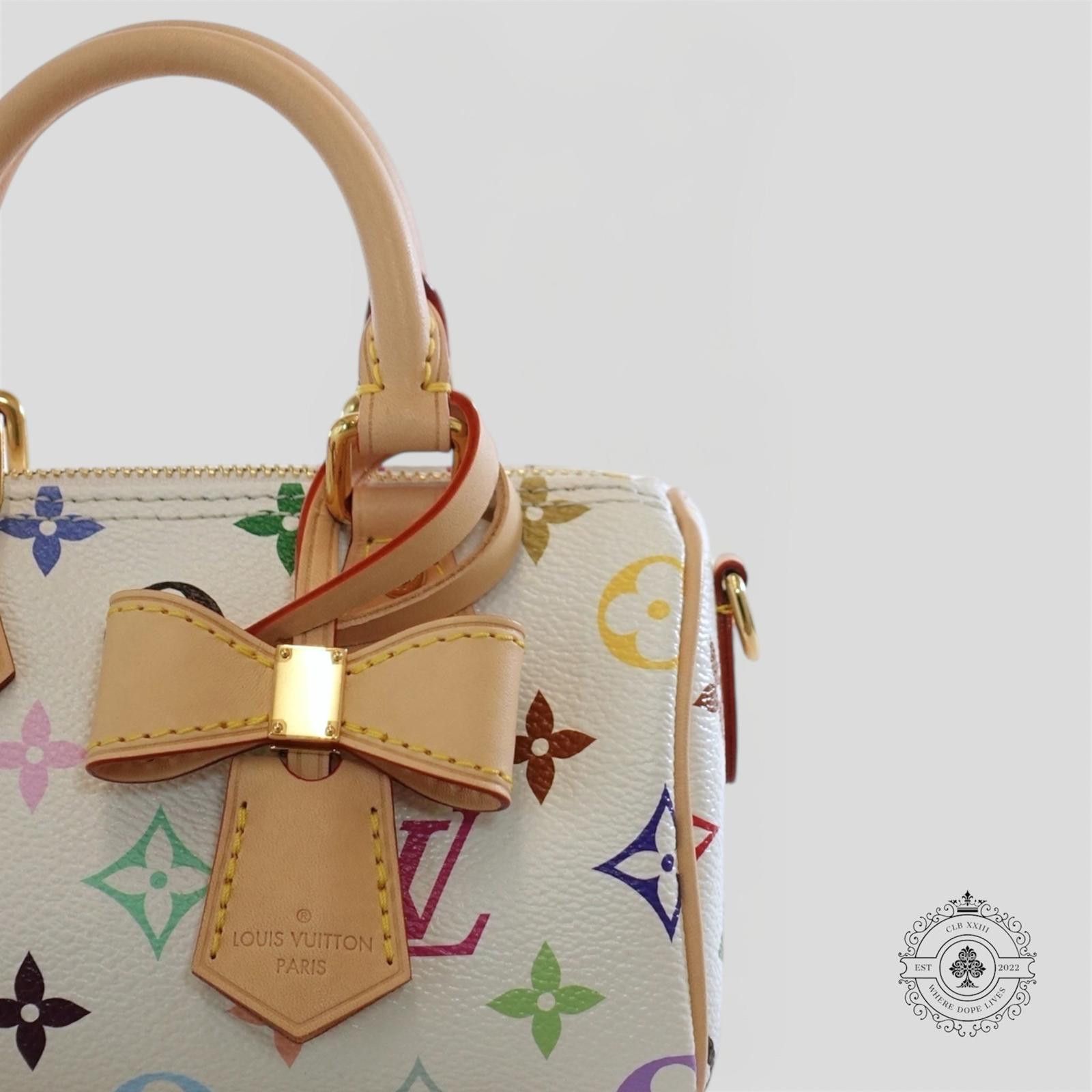Louis Vuitton Louis Vuitton x Takashi Murakami Nano Speedy in White Size ONE SIZE - 5 Thumbnail
