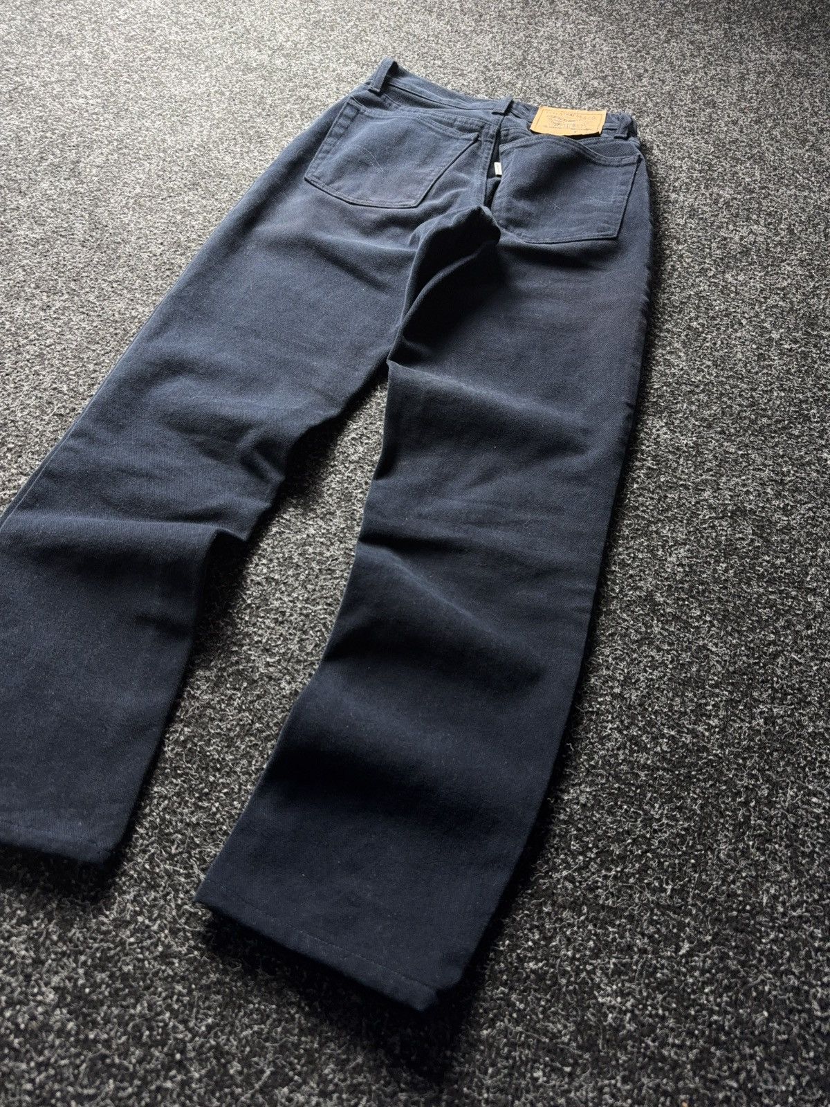 Levi's Vintage Clothing Rare RETRO 80s Levi’s 440 Navy Corduroy Pants Made in It Size 27" / US 4 / IT 40 - 14 Thumbnail