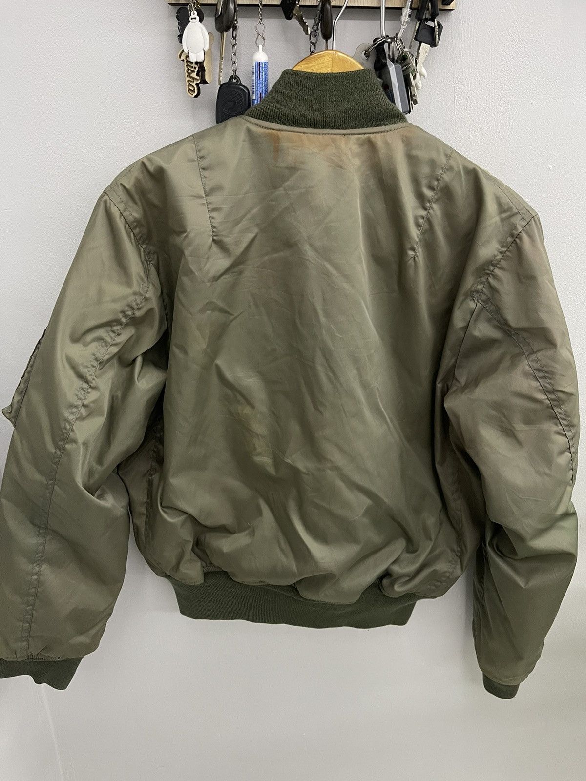 Alpha Industries Vtg Alpha Industries MA-1 Bomber Jacket Lion Patch Size US M / EU 48-50 / 2 - 6 Thumbnail
