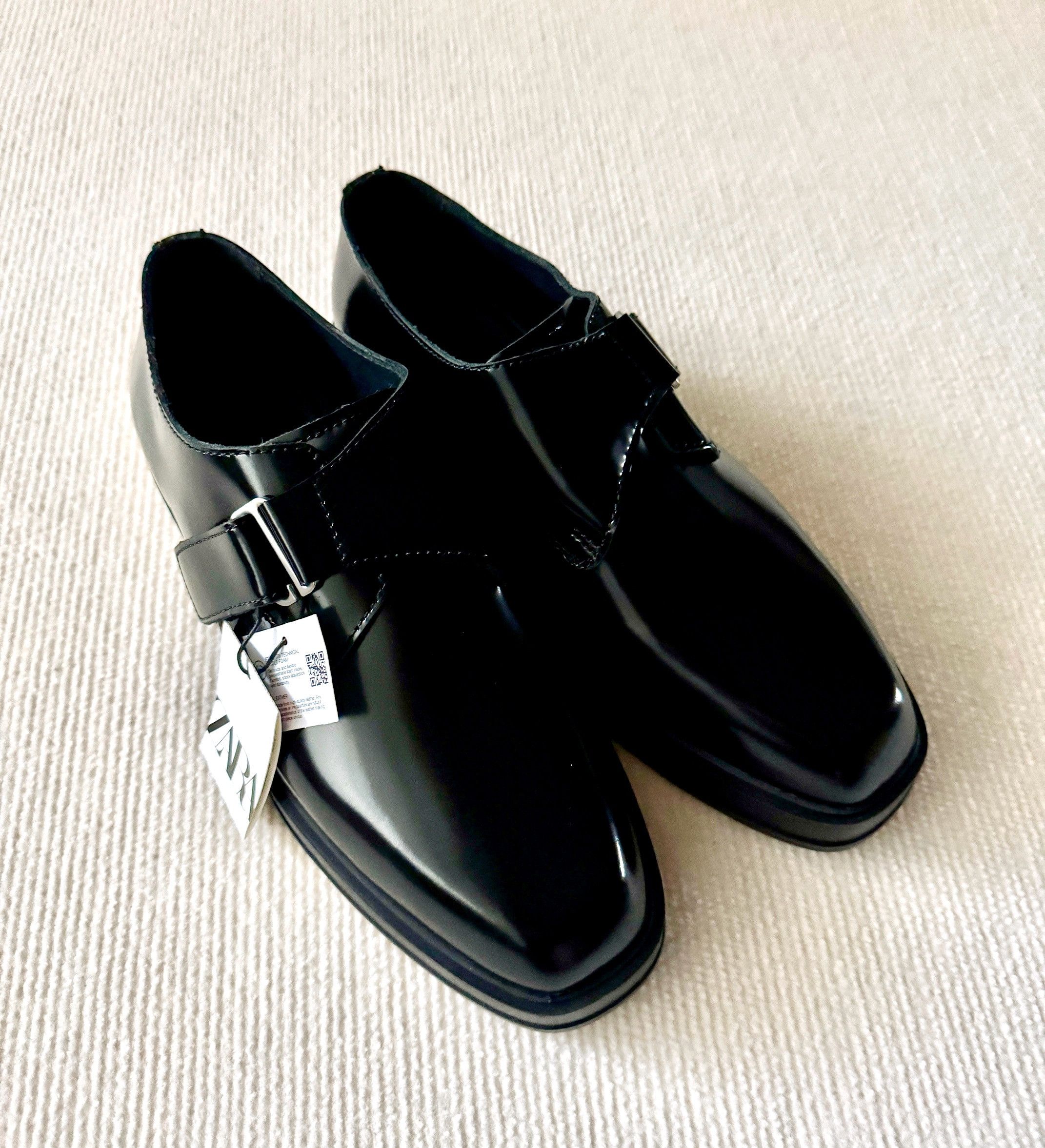 Zara ZARA Limited Monk Strap Chunky Sole Leather Shoes Size US 12 / EU 45 - 2 Thumbnail