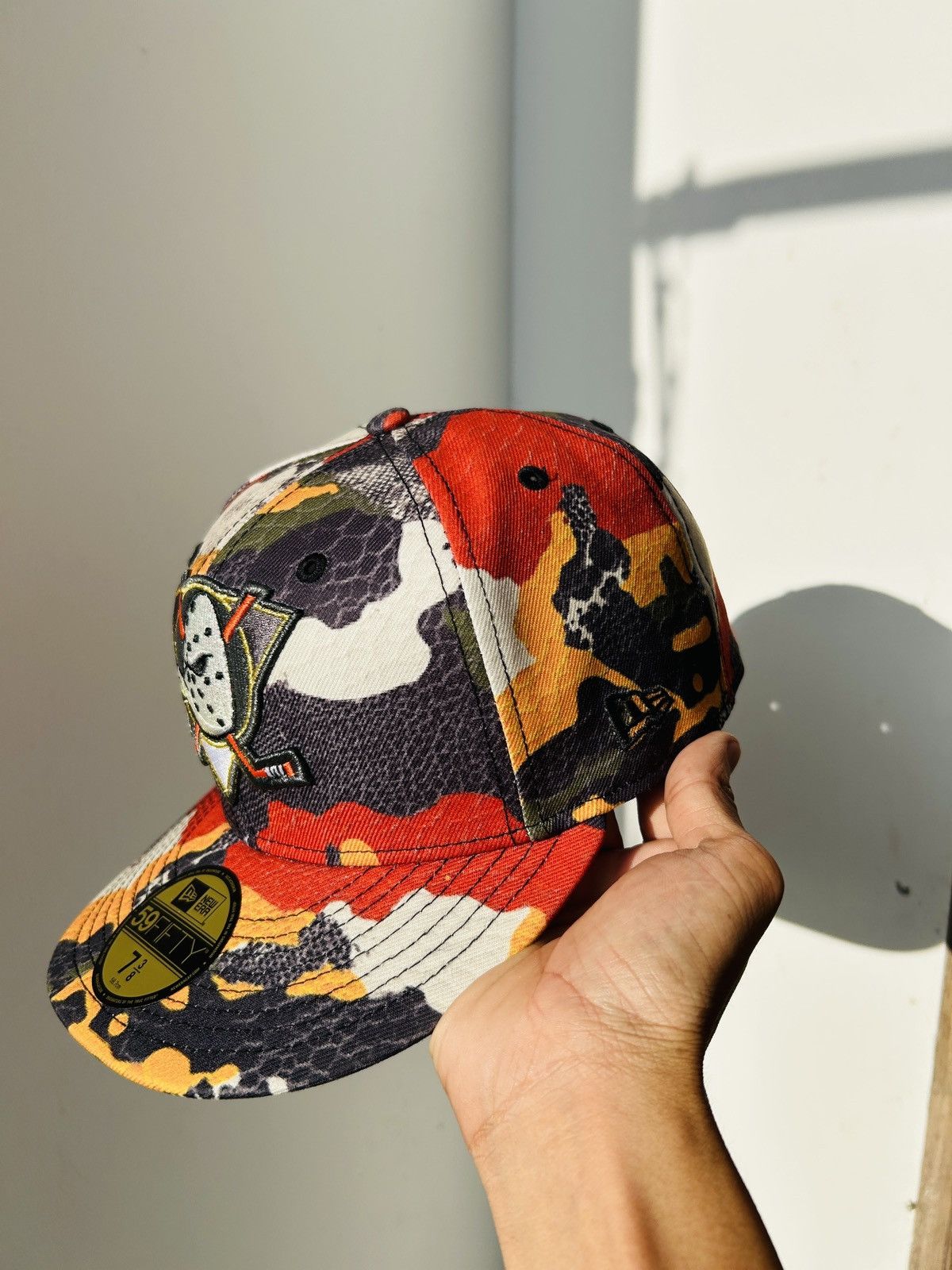 Hat Club New Era 59Fifty Camo Skin Anaheim Ducks Hat 73/8 Size ONE SIZE - 3 Thumbnail