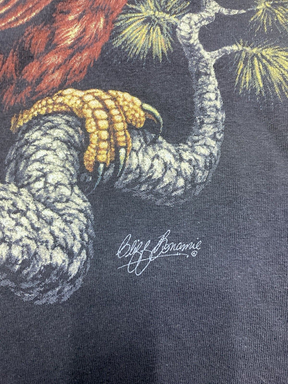 Vintage Vintage t shirt eagle bird animal nature tee Cliff Bonamie L Size US L / EU 52-54 / 3 - 3 Thumbnail