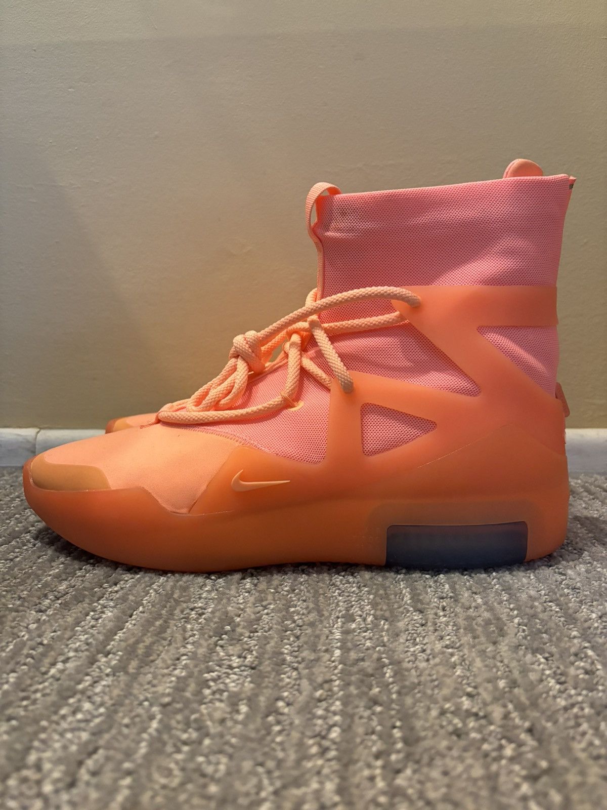 Fear of God Nike Air Fear of God 1 Orange Pulse size 10.5 no box Size US 10.5 / EU 43-44 - 3 Thumbnail