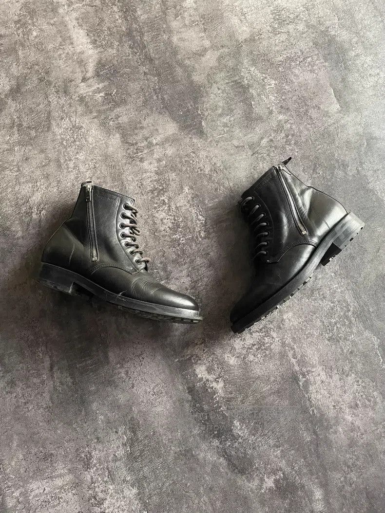 Saint Laurent Paris Side-Zip Military Boots