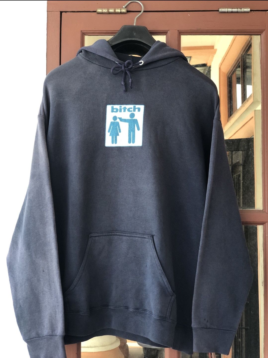 Girl Skateboards Vintage 90s Hoodie BITCH SKATEBOARDS Big Logo