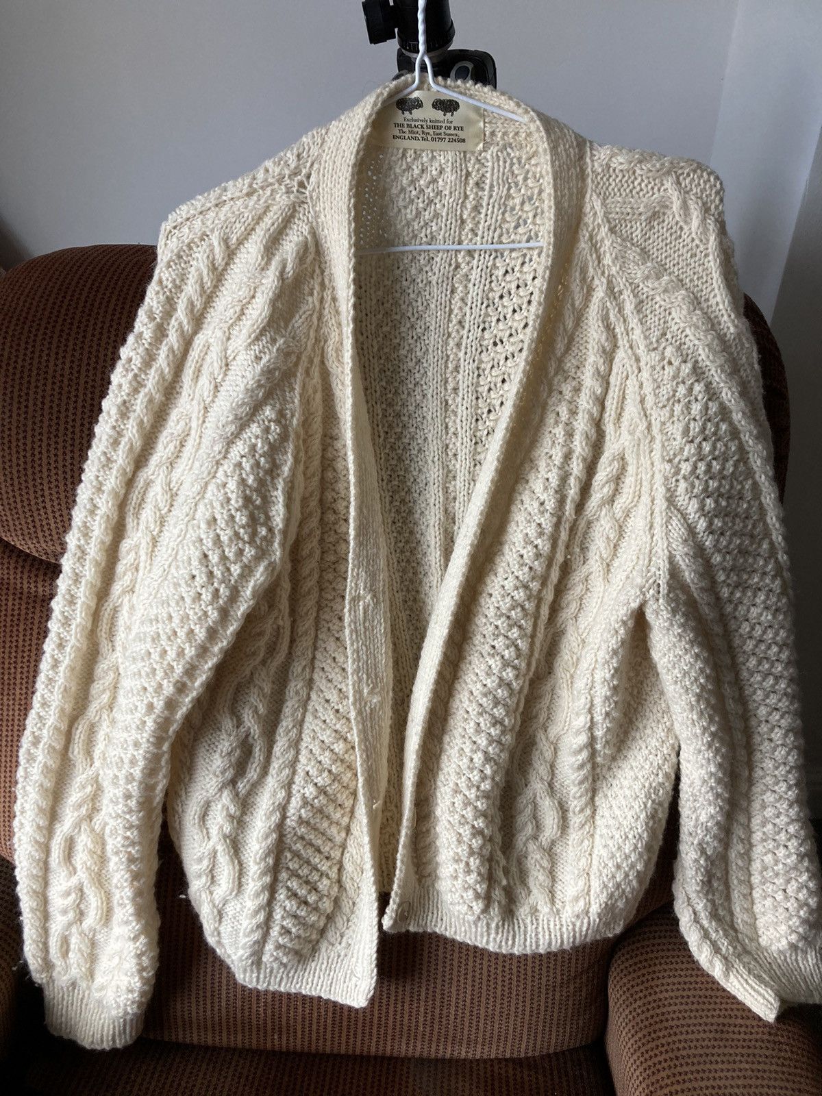 Black Sheep British Wool Cardigan Size M / US 6-8 / IT 42-44 - 1 Thumbnail