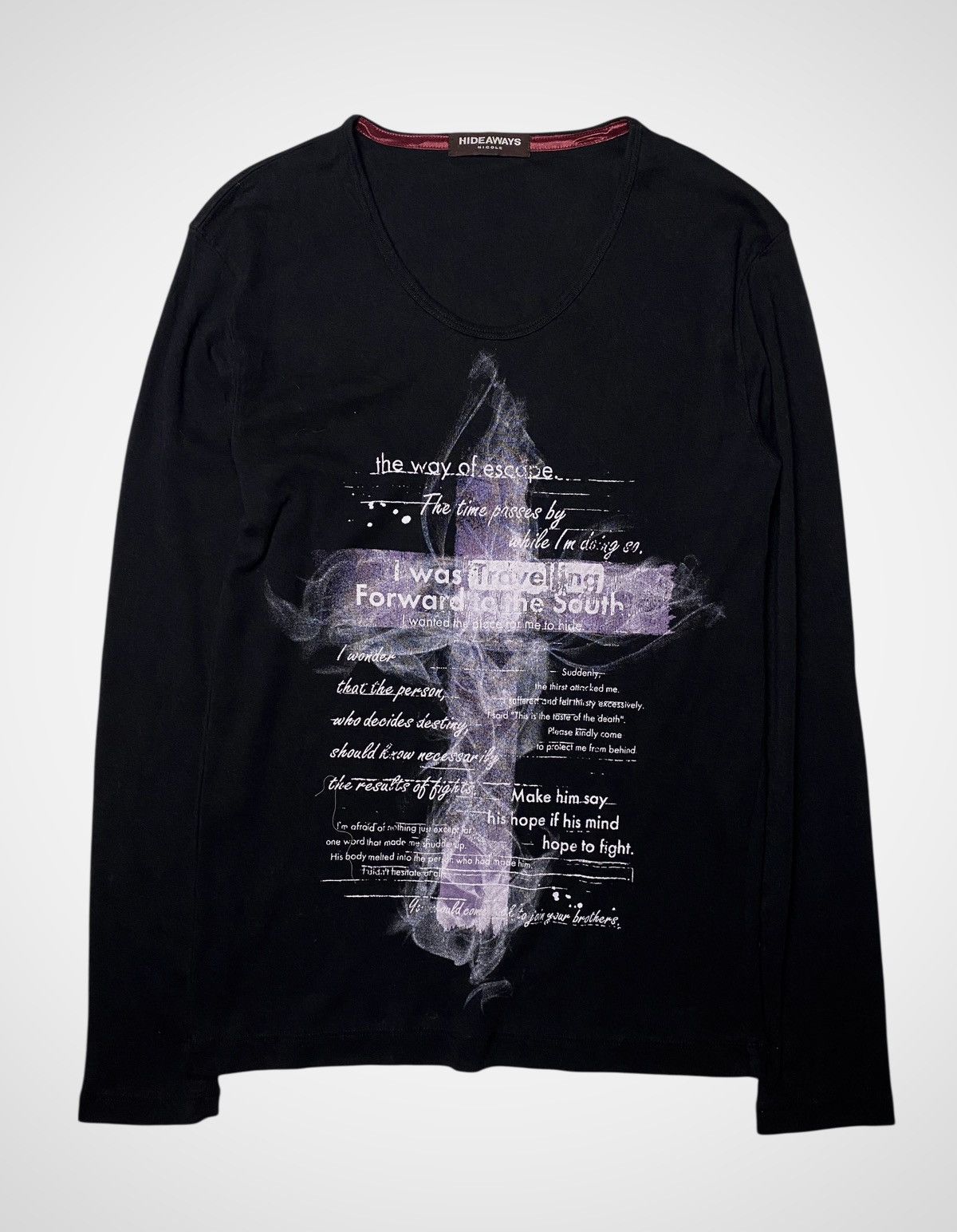If Six Was Nine 2000's Hideaways Nicole Poem Cross Longsleeve Size US S / EU 44-46 / 1 - 1 Thumbnail