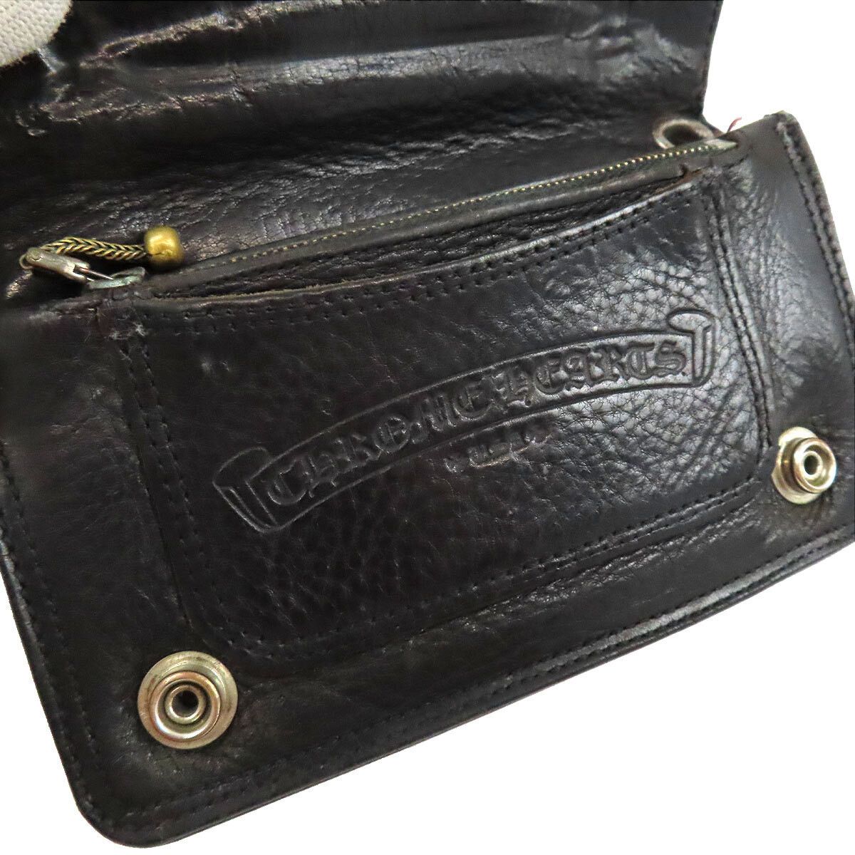 Chrome Hearts Chrome Hearts Zip Cross Button Wallet Black Size ONE SIZE - 7 Thumbnail