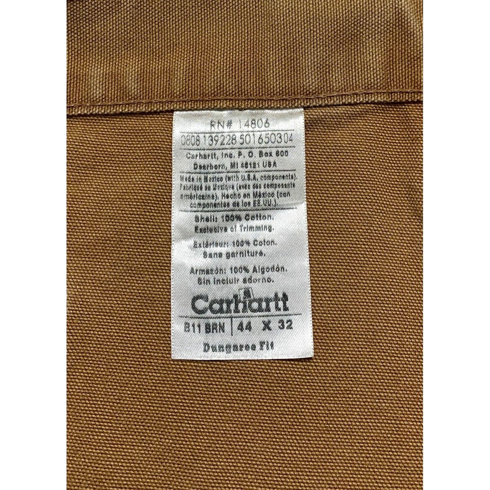 Carhartt Carhartt Pants Carpenter Work Men's 44×32 Brown Duck Canvas 5-Pocket Cargo Pocket Relaxed Straight Engineers Workwear Mens Size US 44 / EU 60 - 4 Thumbnail