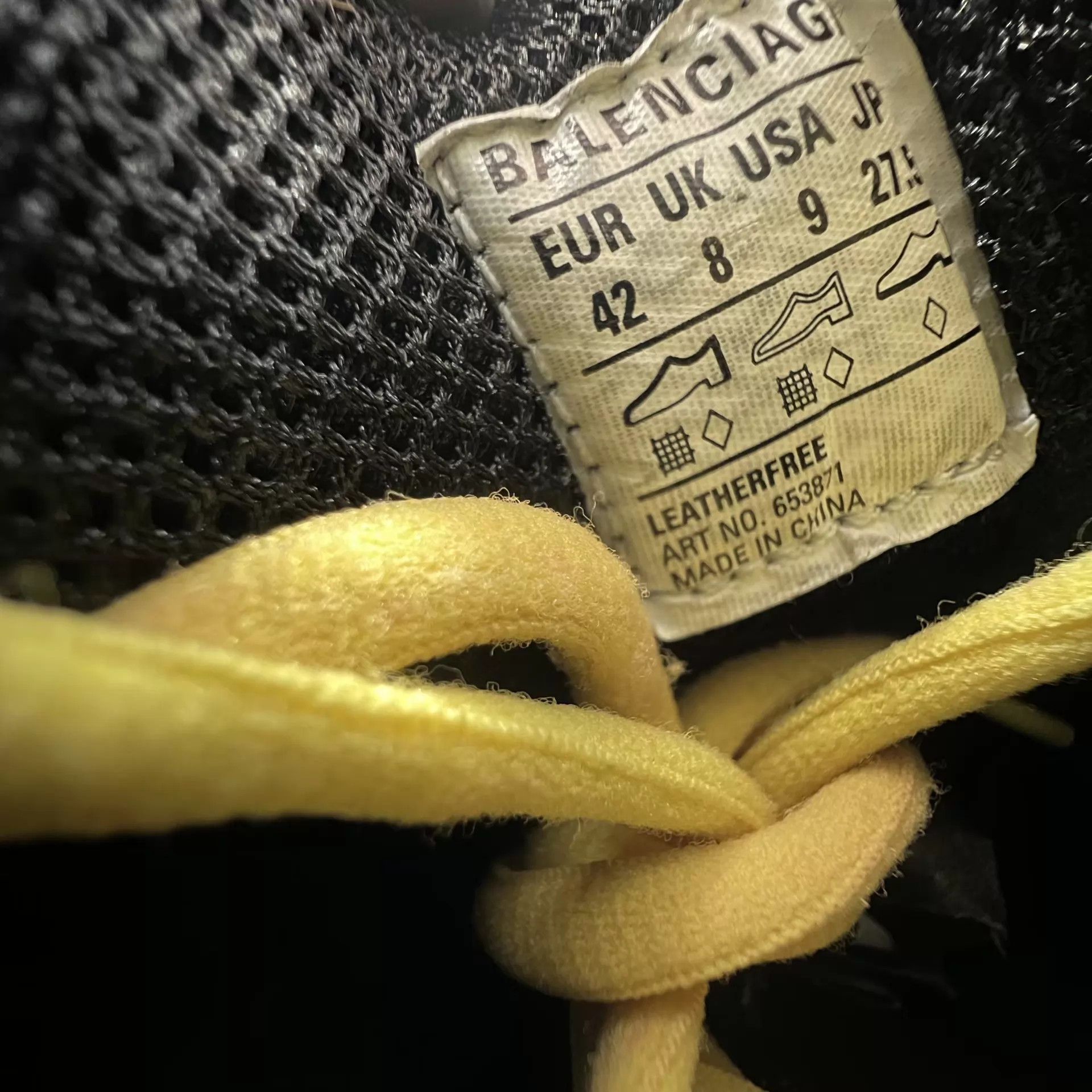 Balenciaga Balenciaga x-pander Black & Yellow EU42 Size US 9 / EU 42 - 5 Thumbnail