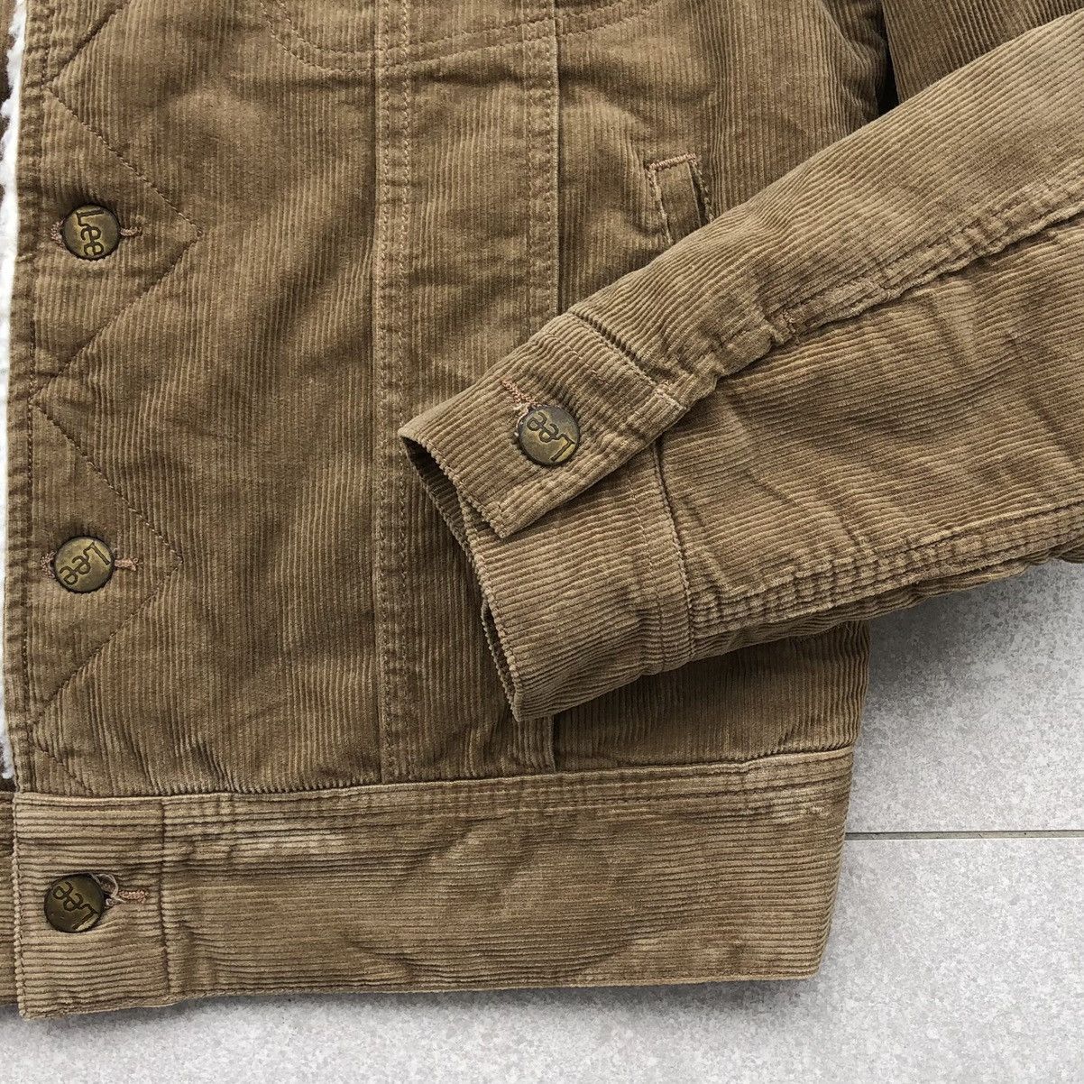 Lee Vintage Storm Rider Lee Lined Sherpa Corduroy Trucker Jacket Size US M / EU 48-50 / 2 - 9 Thumbnail