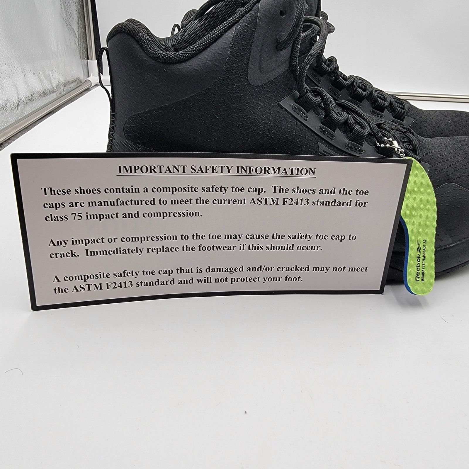 Reebok Reebok Nano X1 Adventure Work Mid Cut CT Black Wm Sz 12M Size US 10 / EU 43 - 8 Thumbnail