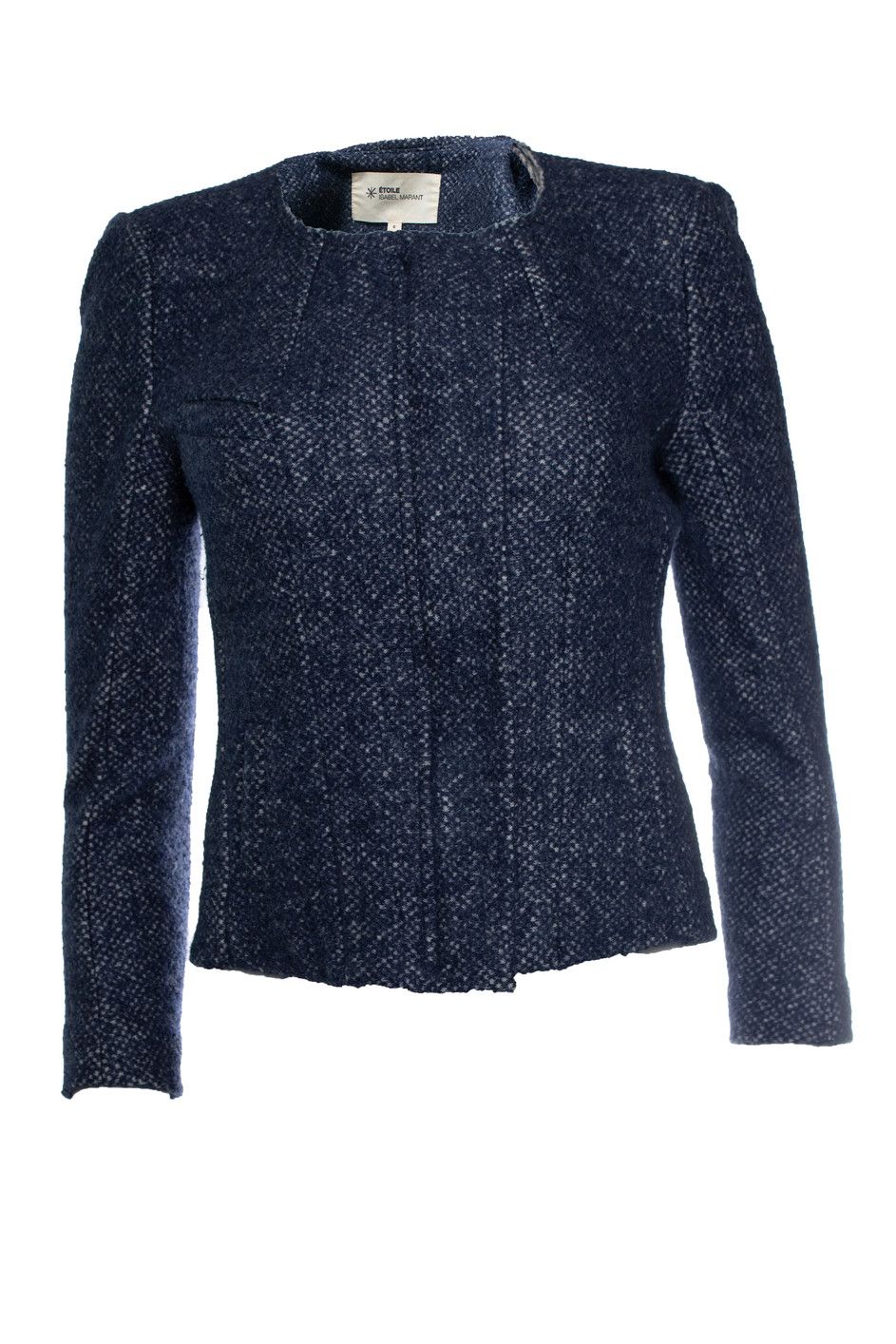 Isabel Marant Etoile Isabel Marant Etoile, blue tweed jacket with zipper Size XS / US 0-2 / IT 36-38 - 5 Thumbnail