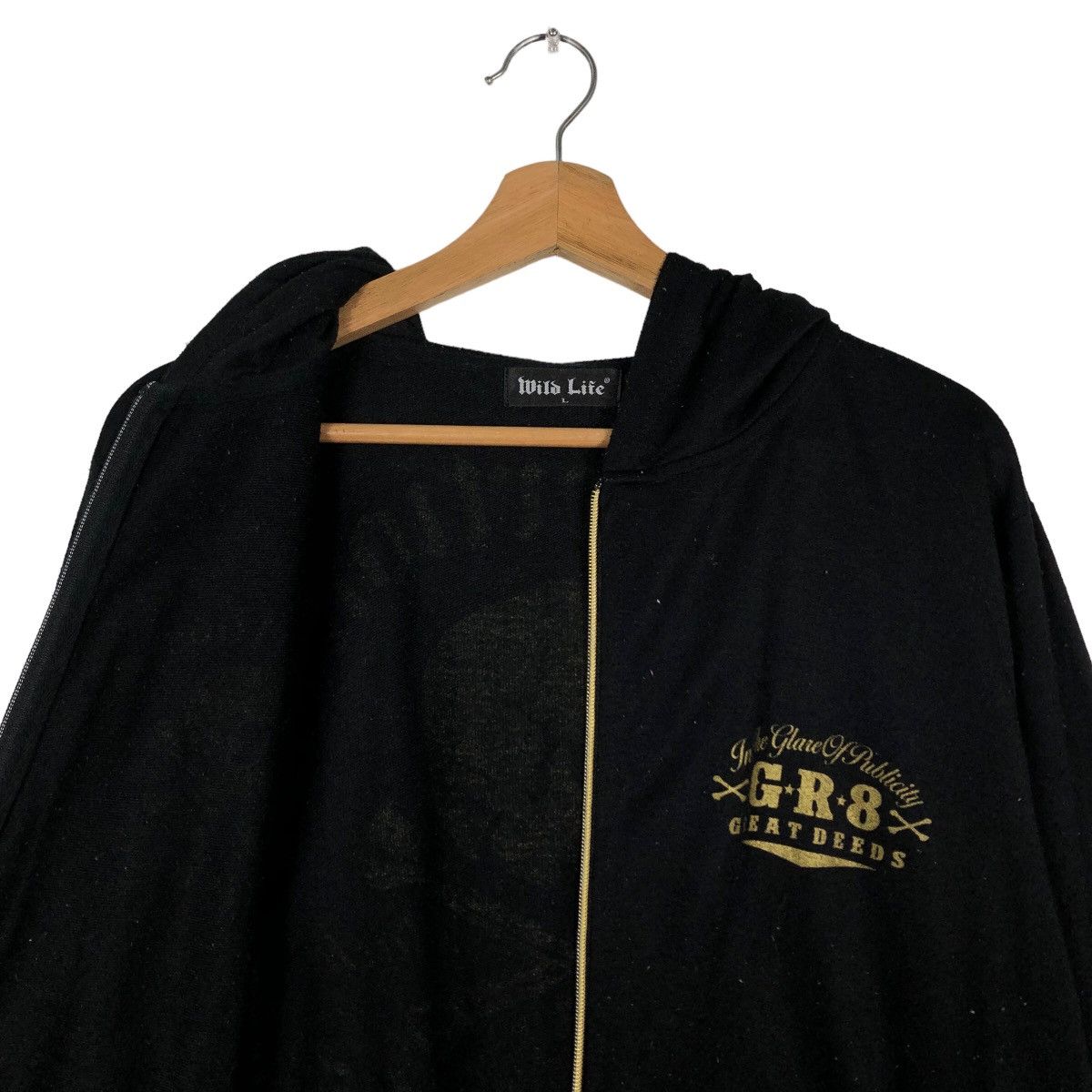 Japanese Brand Punk Design Hoodie Wild Life Skeleton Inspire Chrome Hearts Size US L / EU 52-54 / 3 - 11 Thumbnail