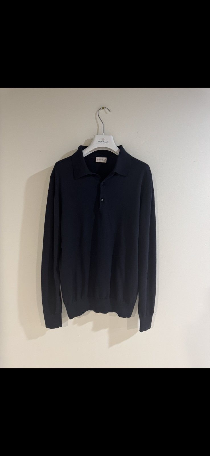 Moncler Moncler navy blue polo Size US L / EU 52-54 / 3 - 1 Thumbnail