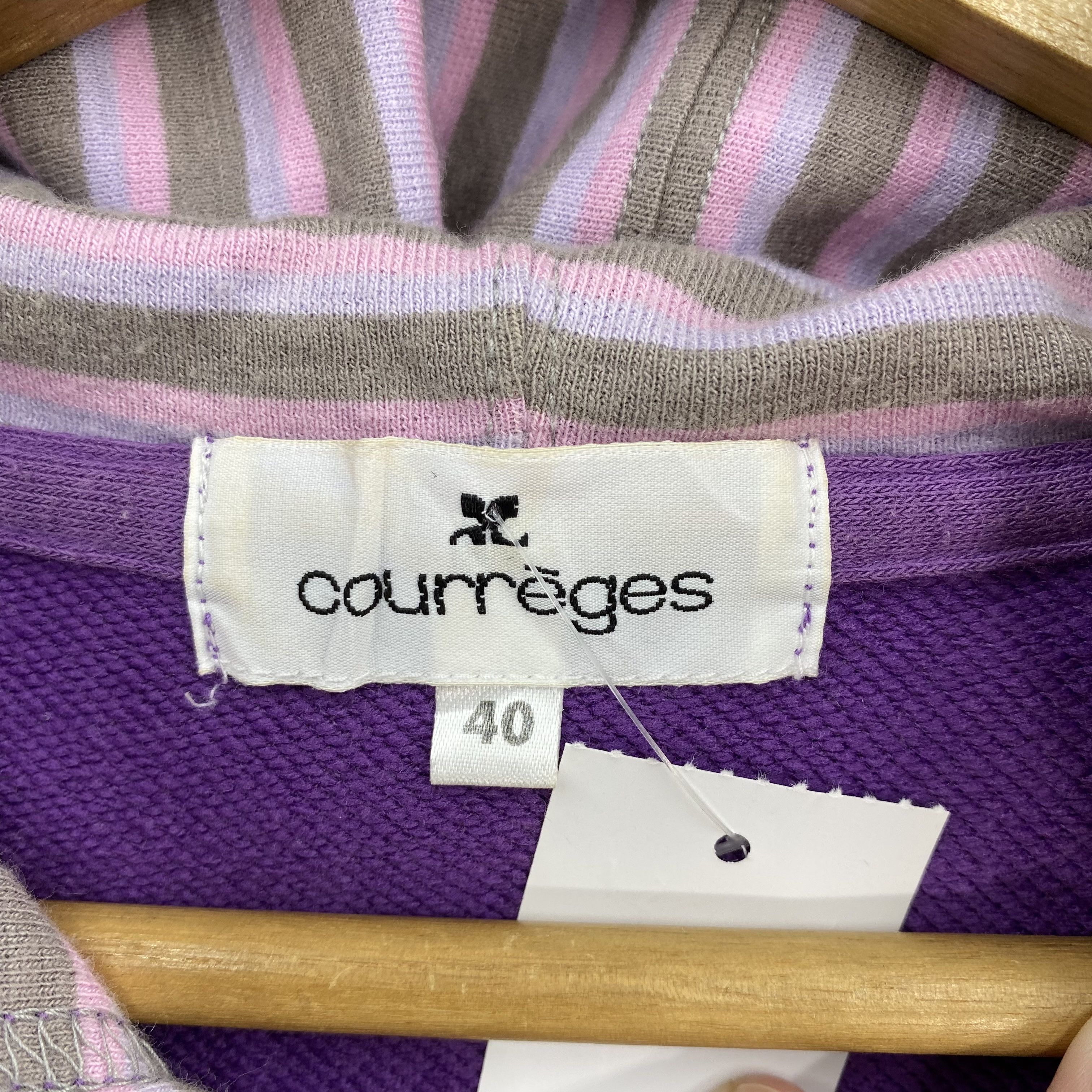 Courreges Vintage Courreges Sport Futur Zip-Up Hoodie Jacket Sweater Size S / US 4 / IT 40 - 13 Thumbnail