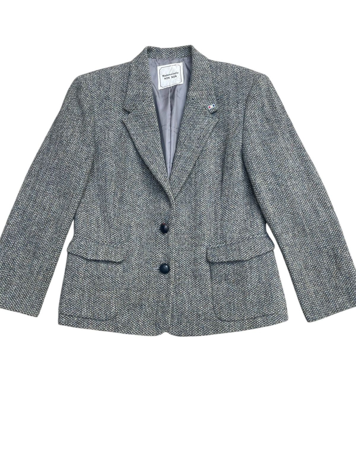 Designer × Harris Tweed × Japanese Brand Harris Tweed Mademoiselle Wool Jacket Size US S / EU 44-46 / 1 - 1 Thumbnail
