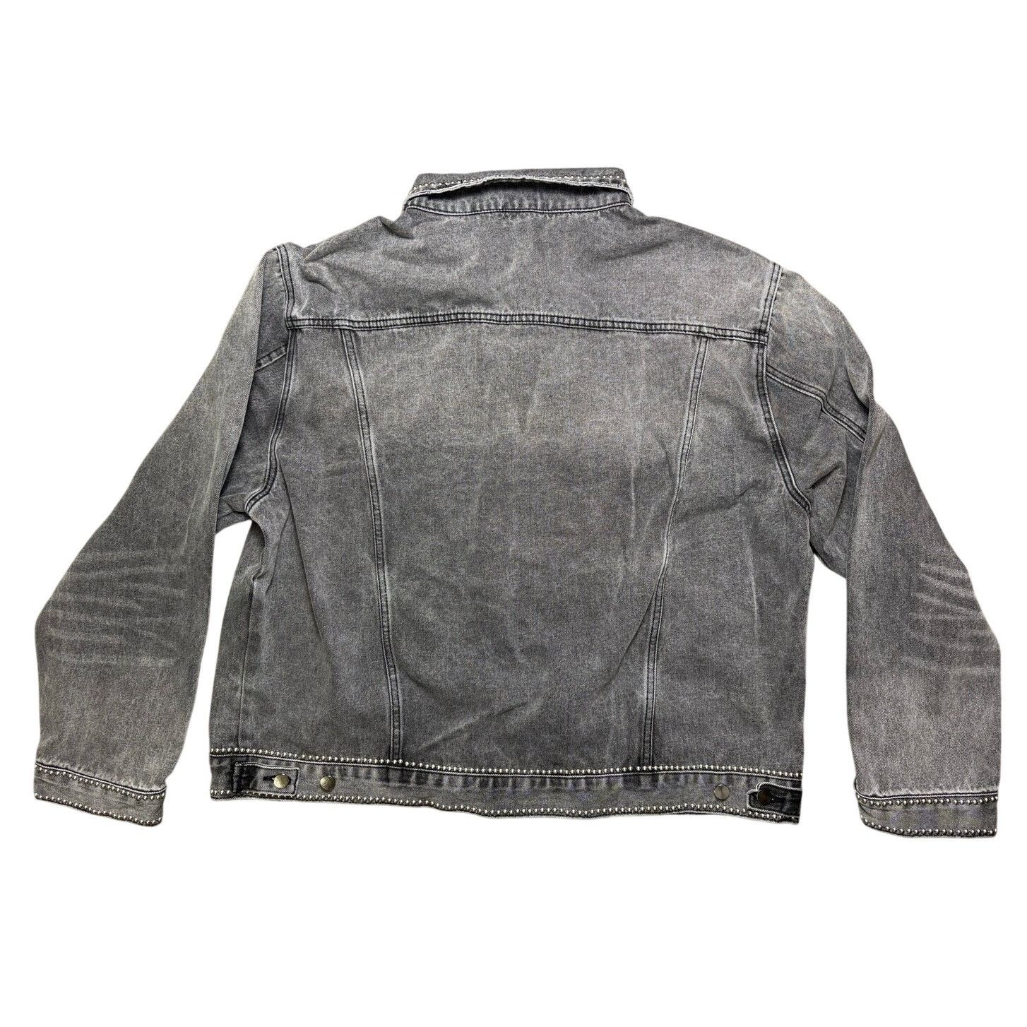 MNML New With Tags MNML Black Studded Trucker Jacket - Men's XXXL Size US XXL / EU 58 / 5 - 2 Thumbnail