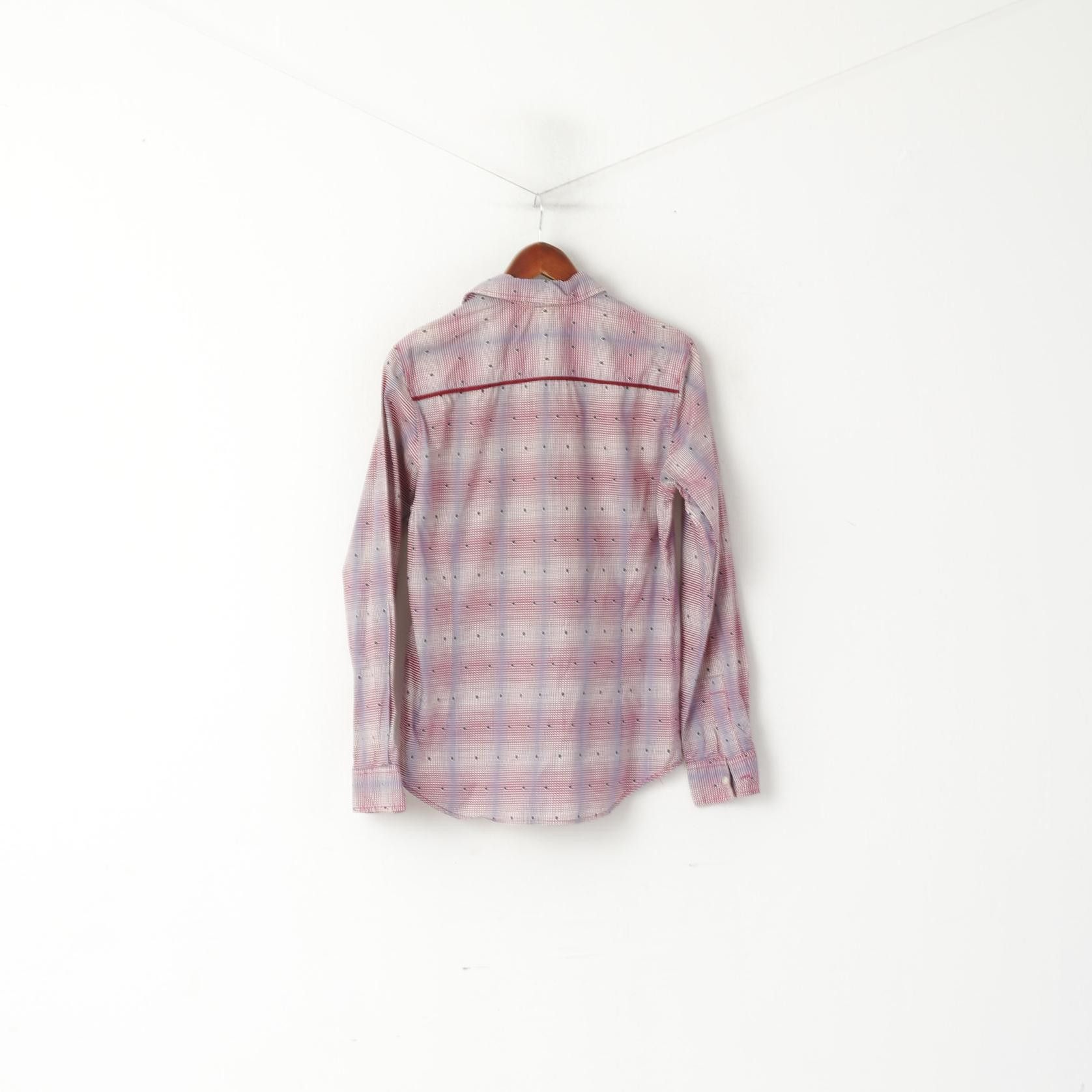 Pringle Of Scotland Pringle Of Scotland Men 15 38 S Casual Shirt Purple 7086 Size US S / EU 44-46 / 1 - 7 Thumbnail