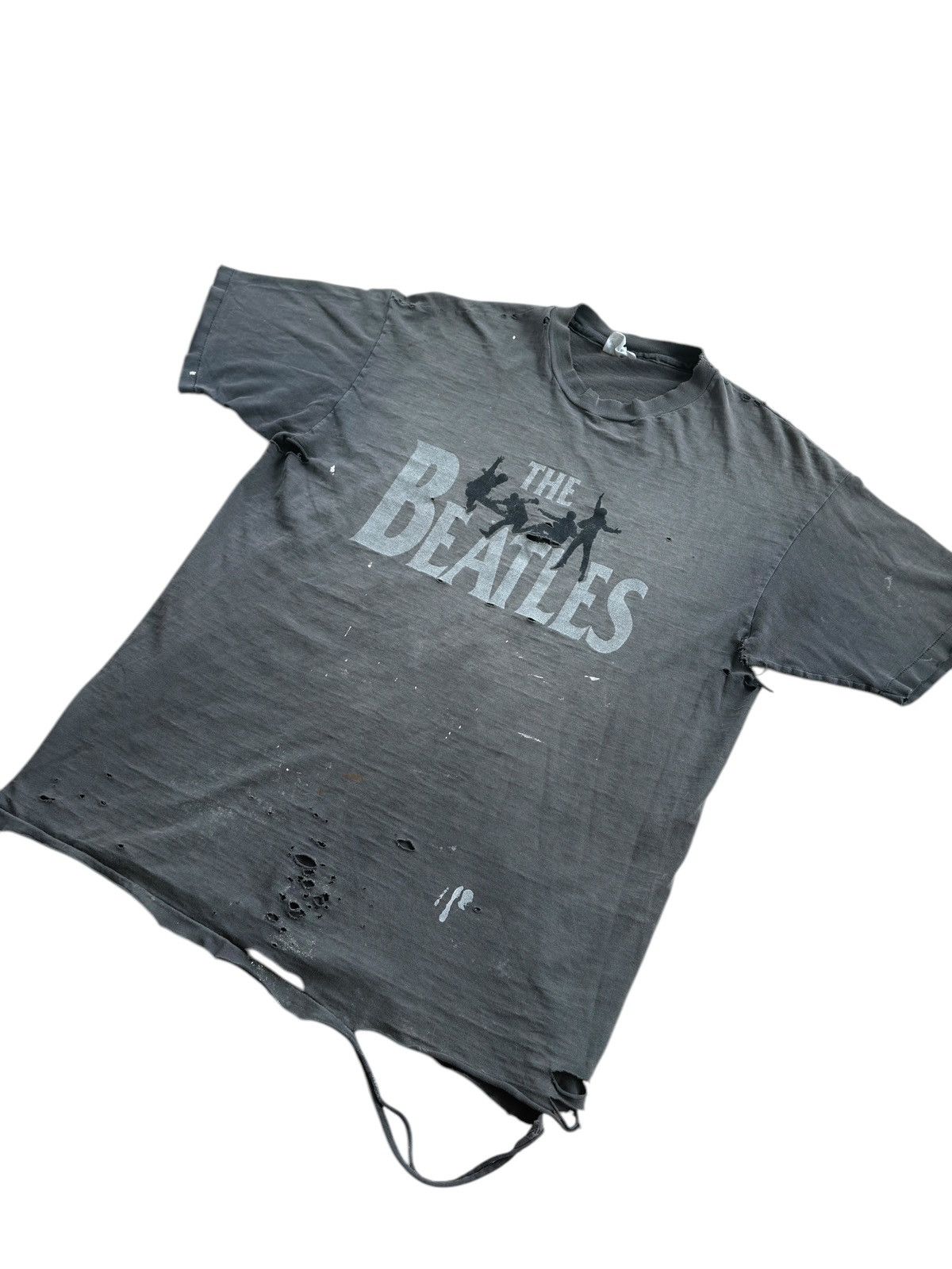 Band Tees × Vintage THRASHED Vintage The Beatles Faded Single Stitched Tee Shirt Size US XL / EU 56 / 4 - 3 Thumbnail
