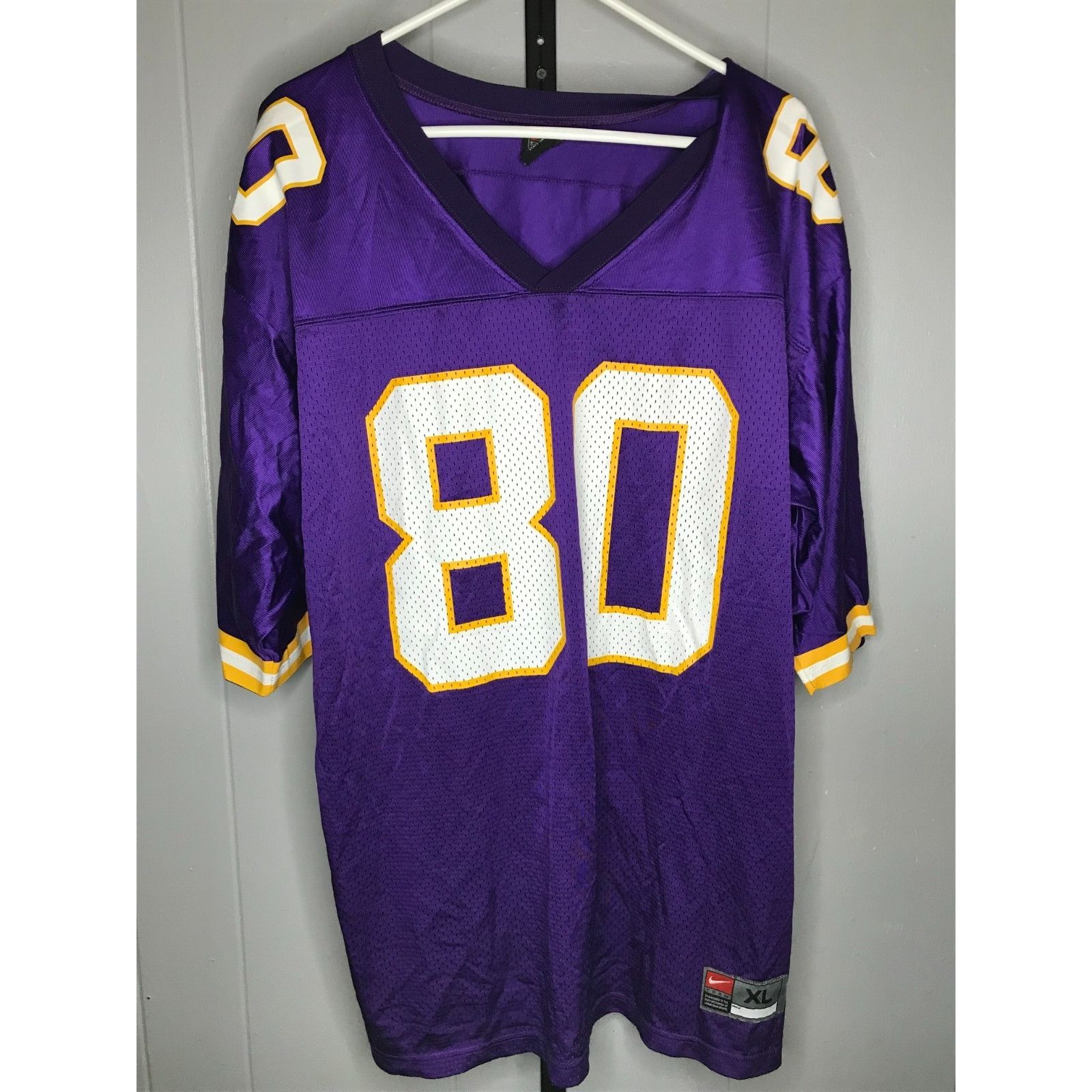 Nike Vintage Nike Minnesota Vikings Purple Chris Carter Jersey 80 Size US XL / EU 56 / 4 - 2 Thumbnail